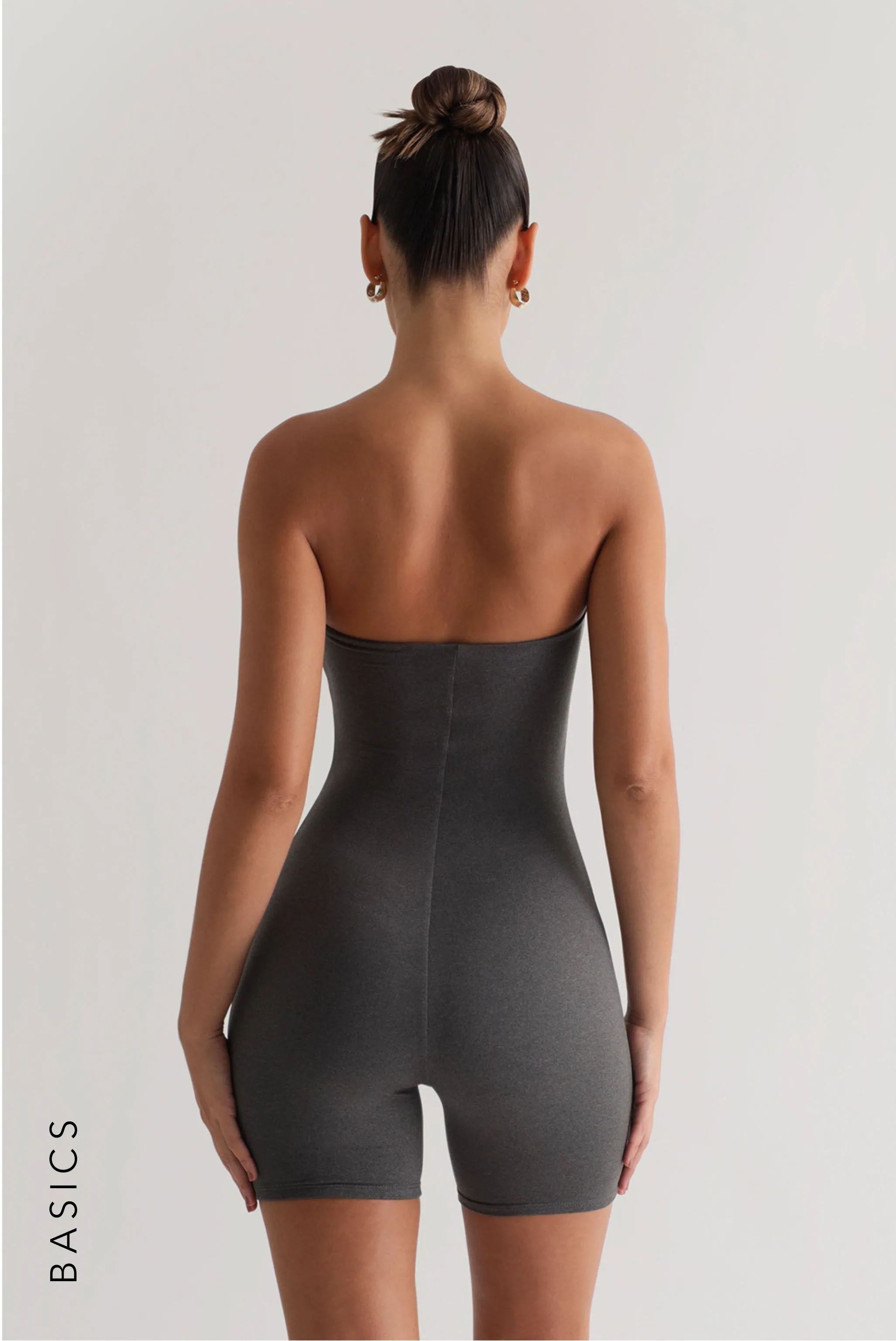 Classic Tube Romper - Dark Heather Gray sold by My outfit online product image thumbnail 2