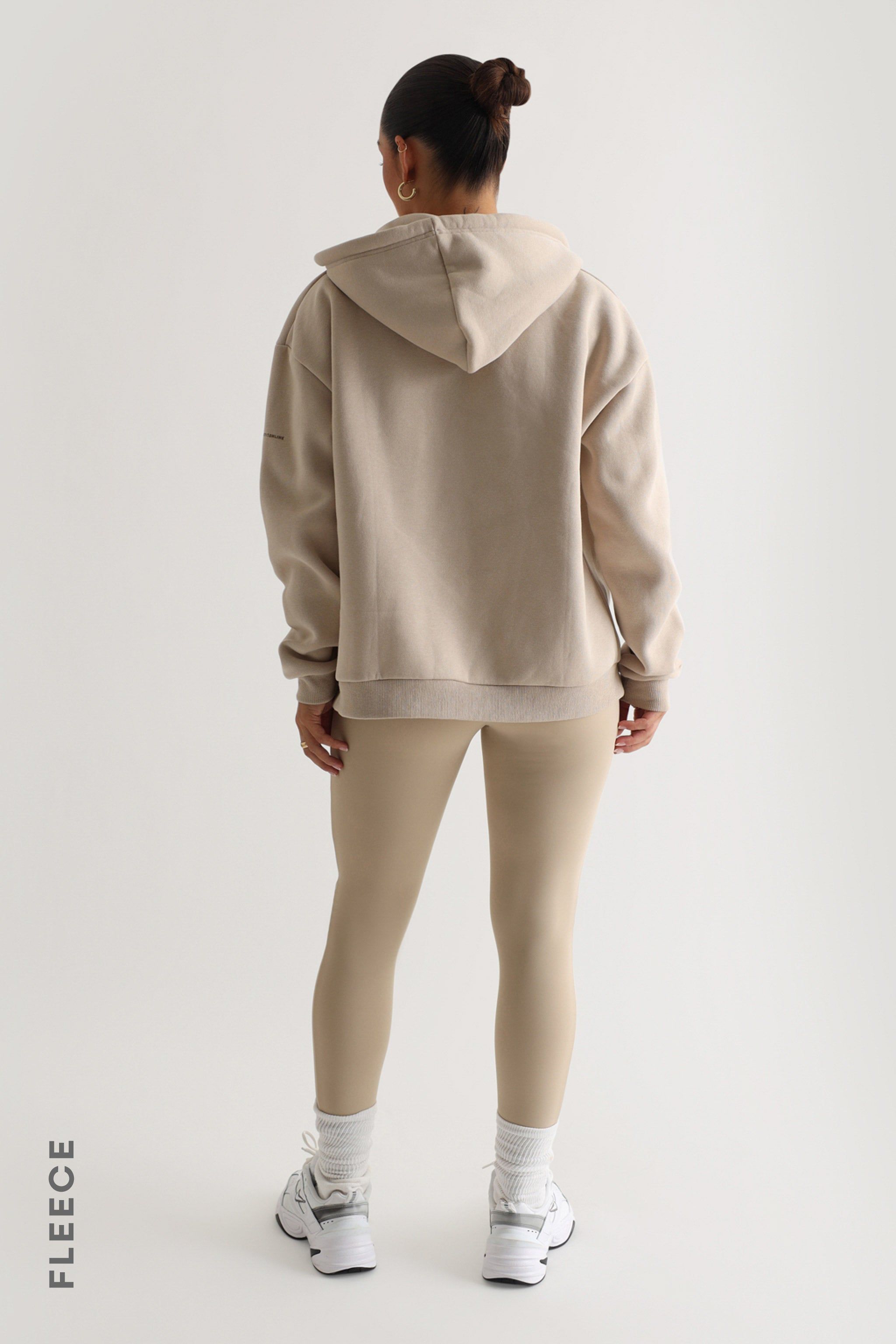 Casual Zip Up Hoodie - Beige sold by My outfit online product image thumbnail 3