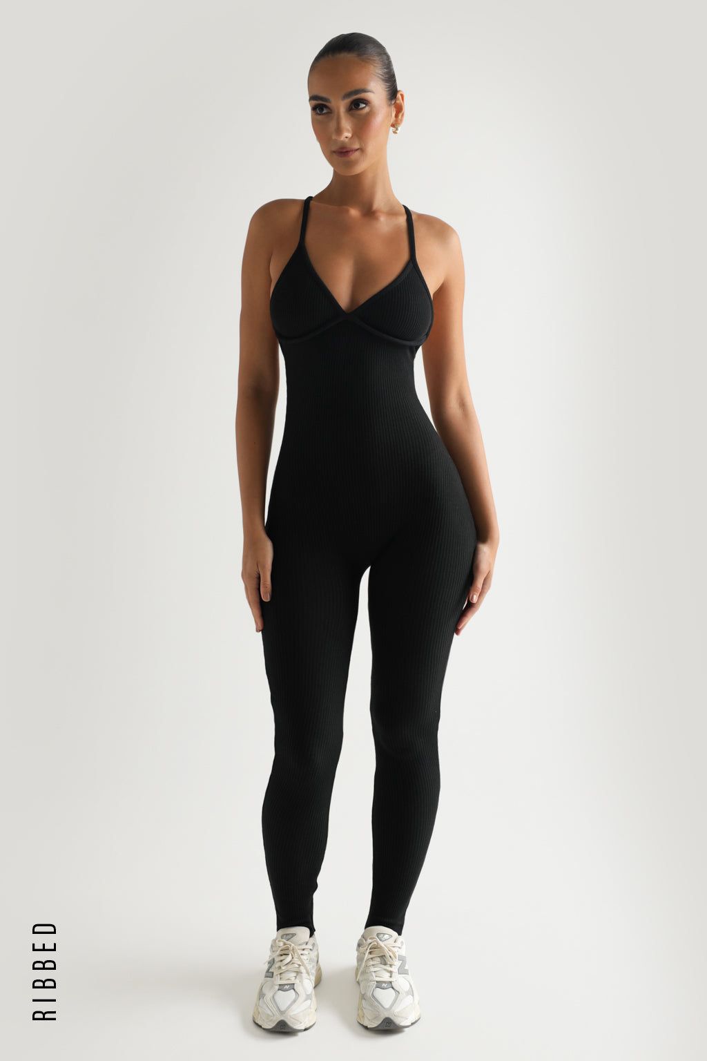 Essential Ribbed Jumpsuit - Black sold by My outfit online