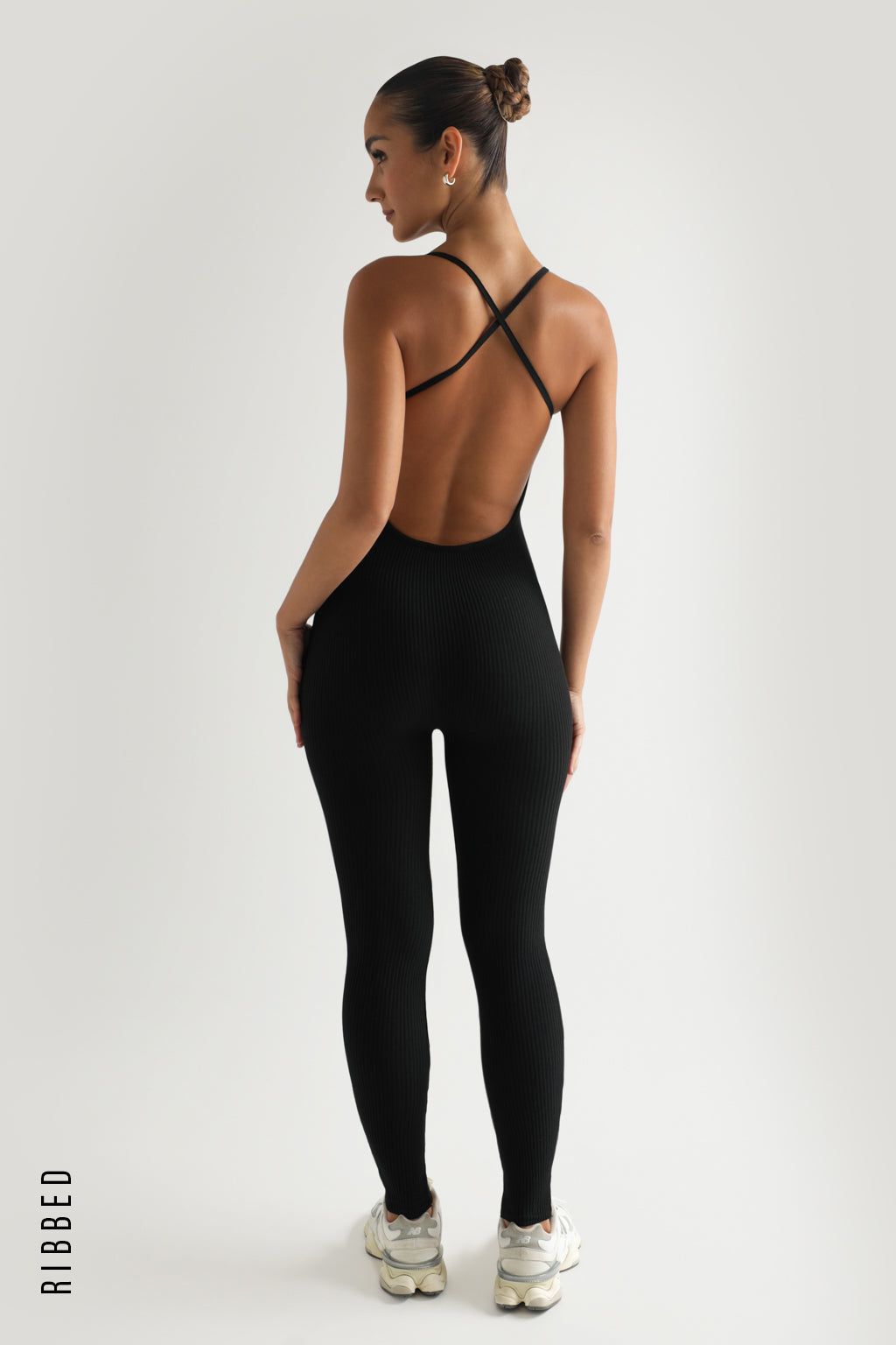 Essential Ribbed Jumpsuit - Black sold by My outfit online product image thumbnail 3