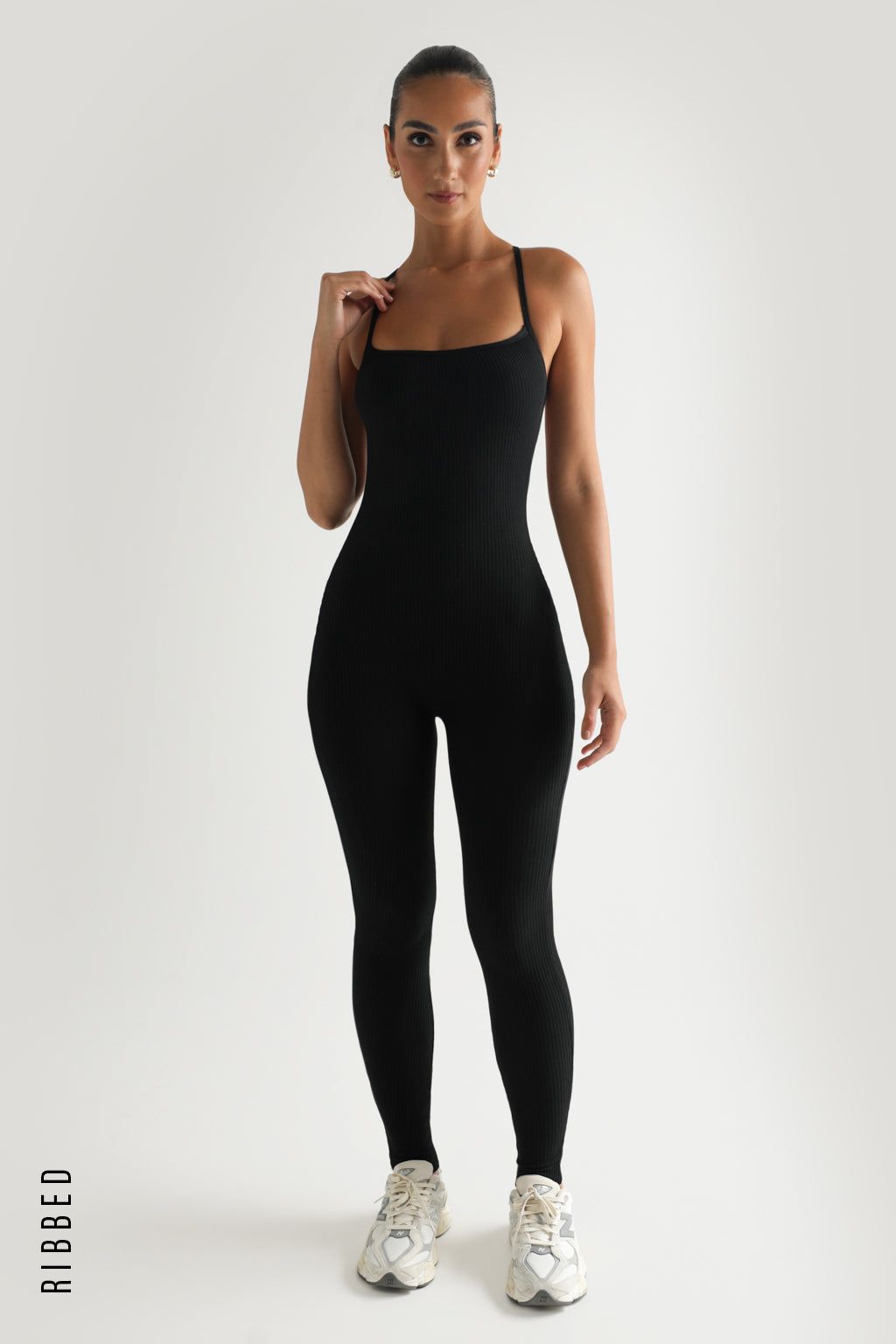 Essential Ribbed Jumpsuit - Black sold by My outfit online product image thumbnail 4