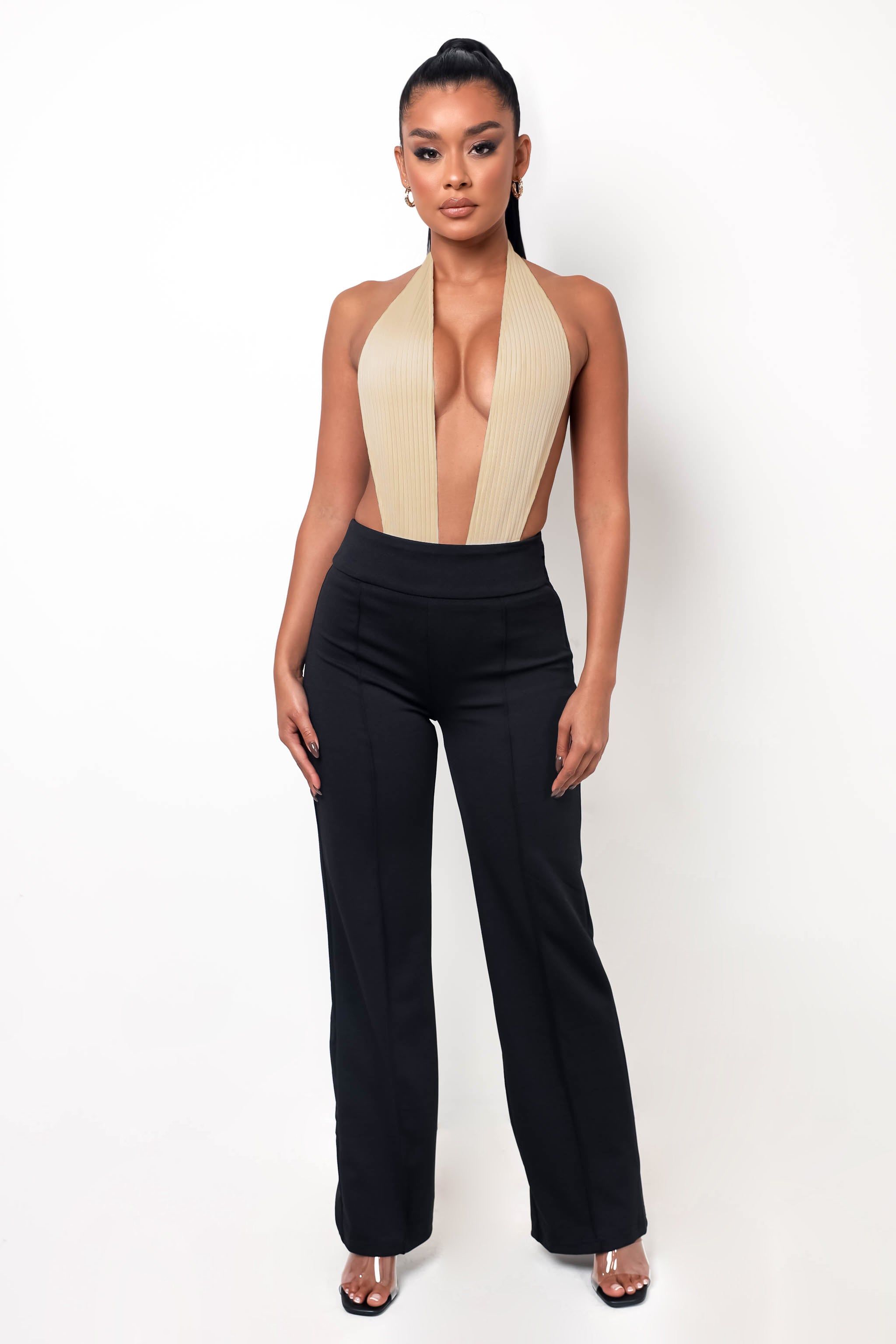Open Back Bodysuit - Nude sold by My outfit online product image thumbnail 6