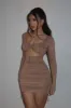 Olivia Mini Dress - Light Mocha sold by My outfit online
