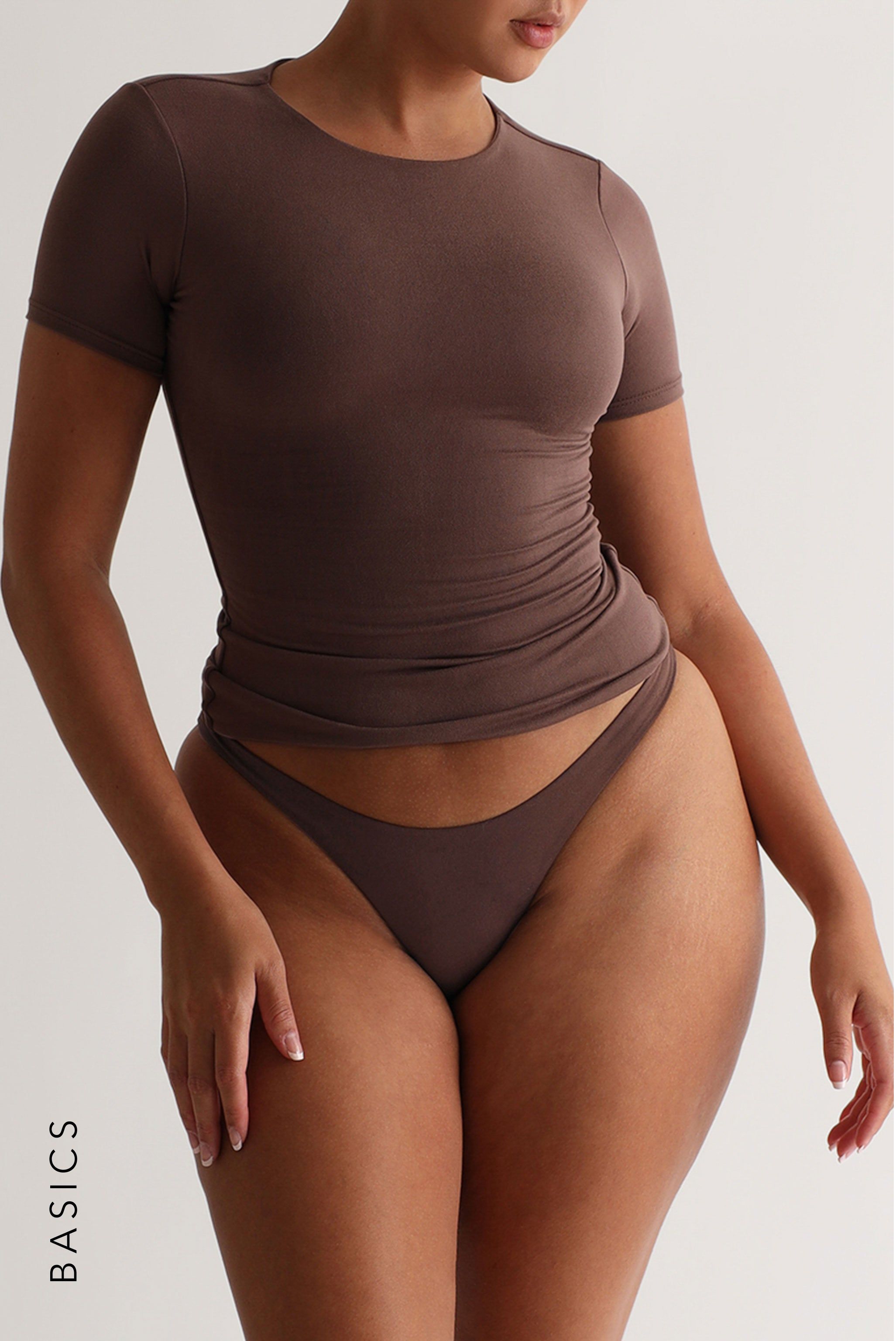 Mist Short Sleeve T-Shirt - Ash Brown sold by My outfit online