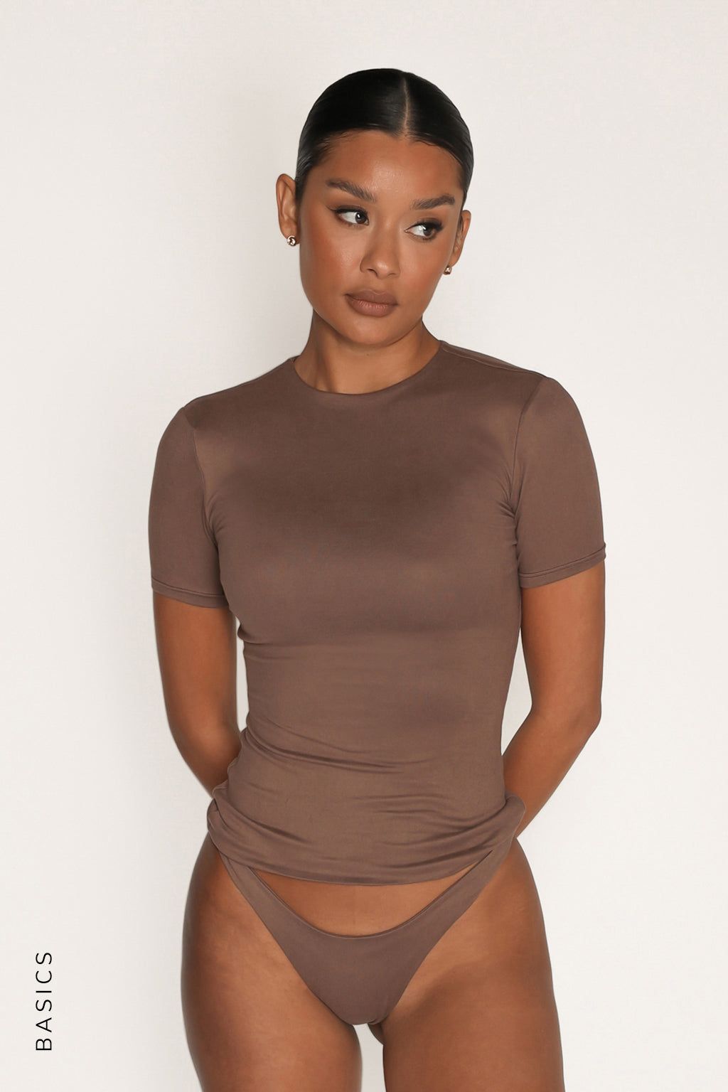 Mist Short Sleeve T-Shirt - Ash Brown sold by My outfit online product image thumbnail 3