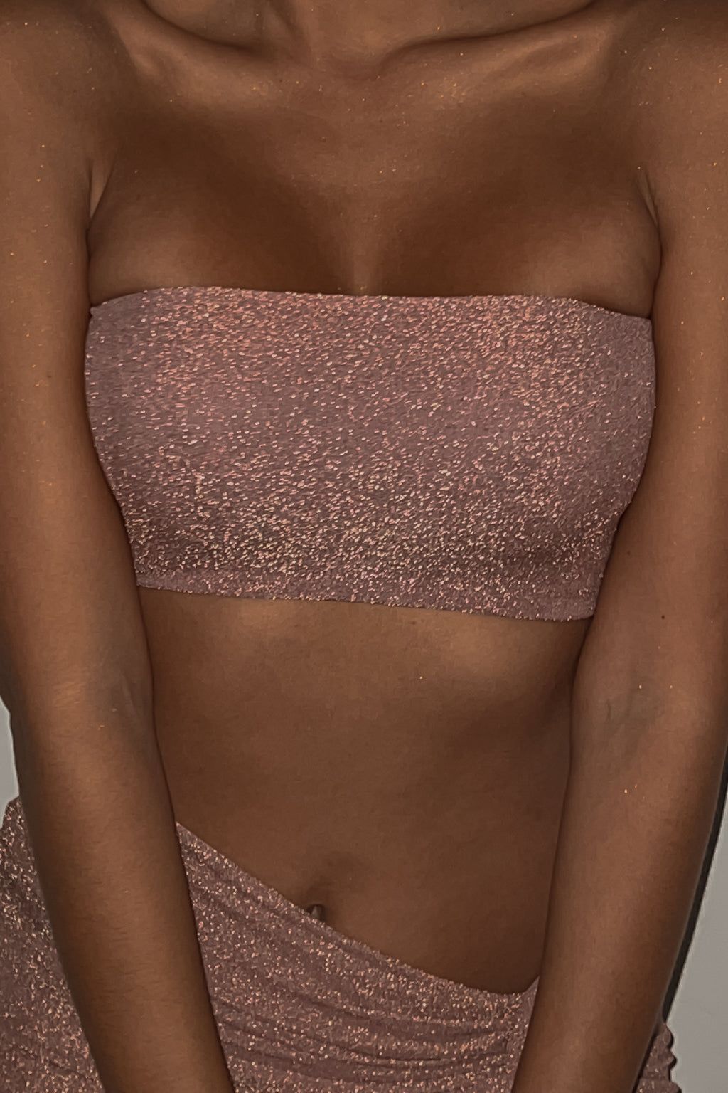 Skye Glitter Two Piece Set - Rose Gold sold by My outfit online product image thumbnail 4