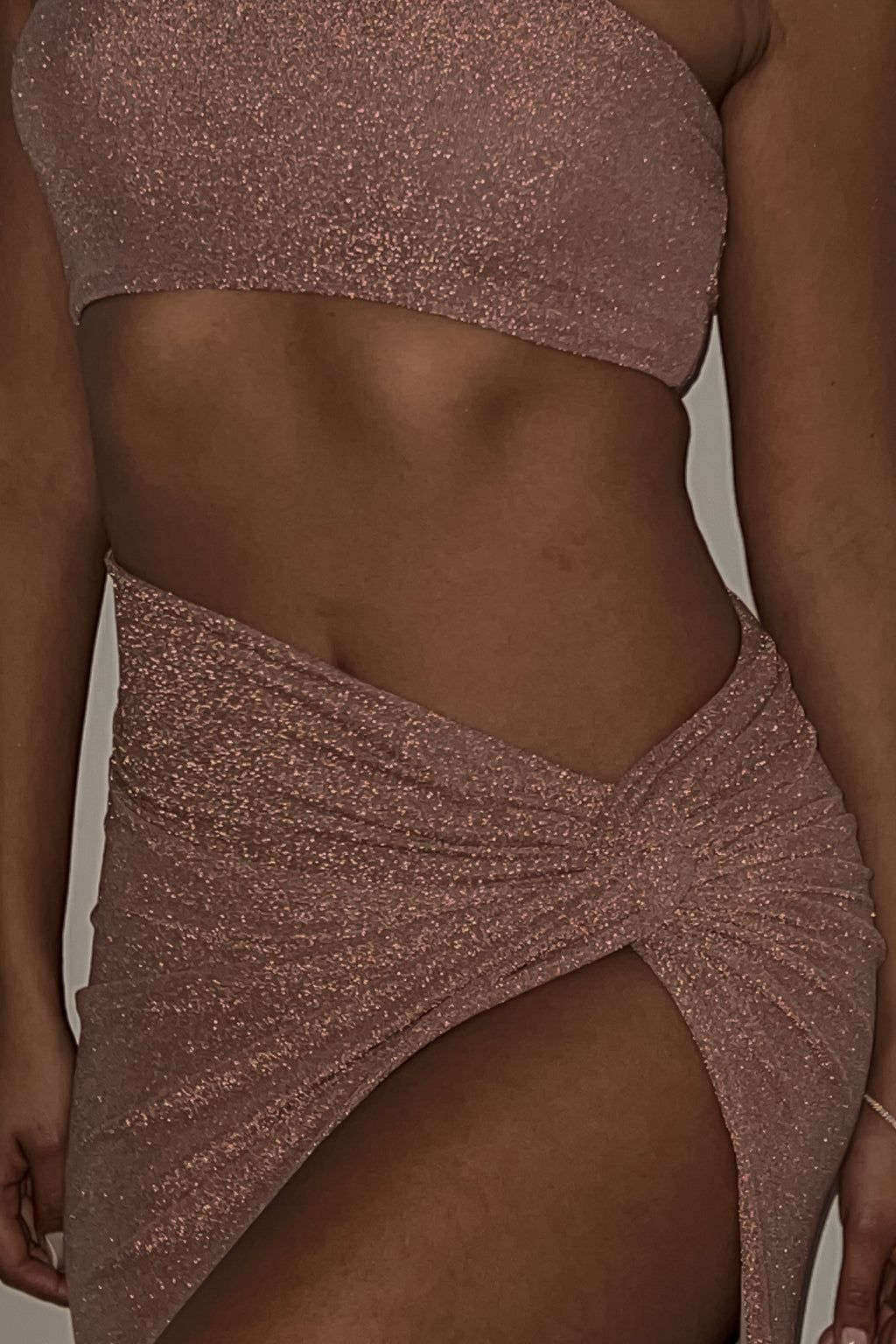 Skye Glitter Two Piece Set - Rose Gold sold by My outfit online product image thumbnail 5
