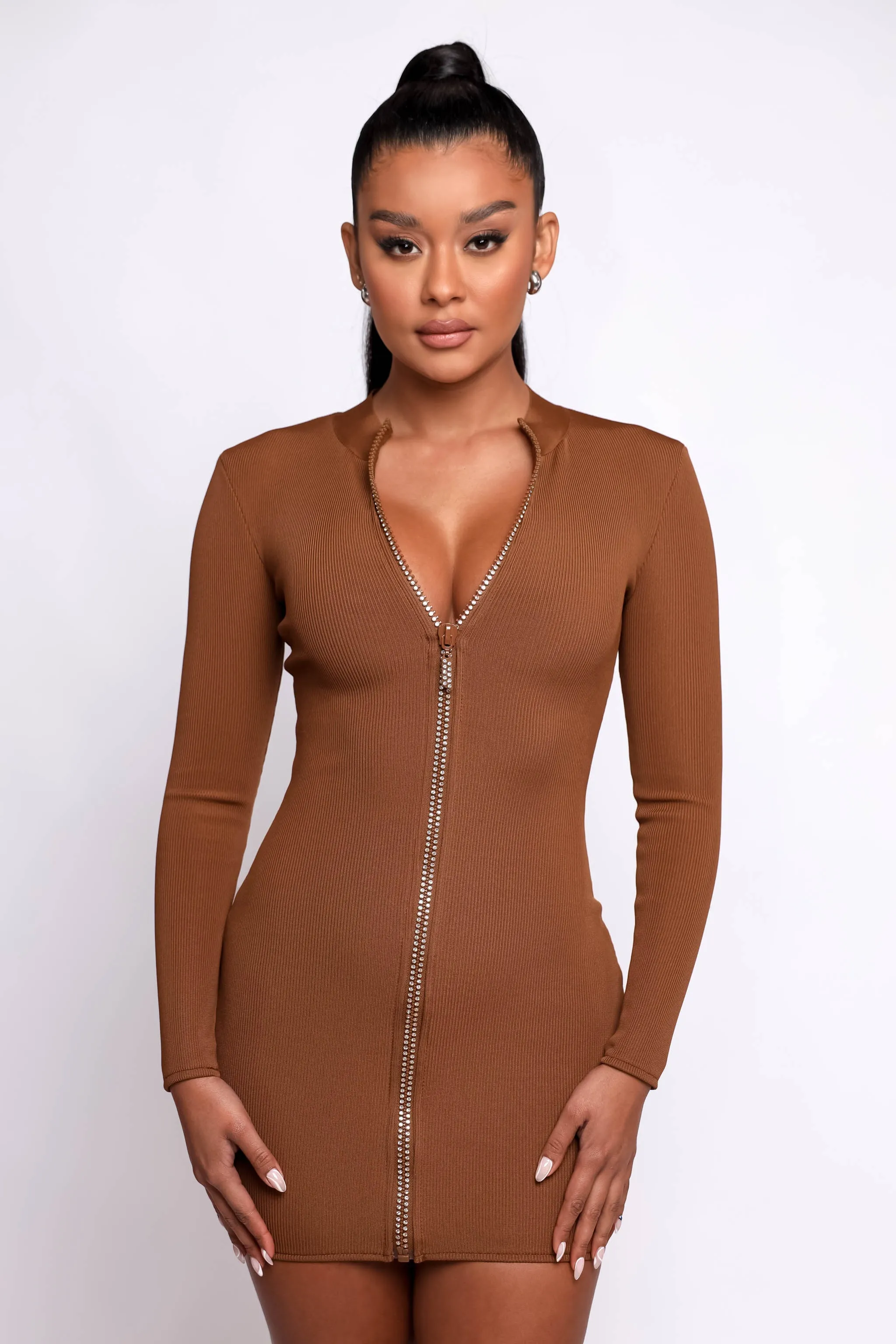 Molly Bandage Mini Dress - Brown sold by My outfit online