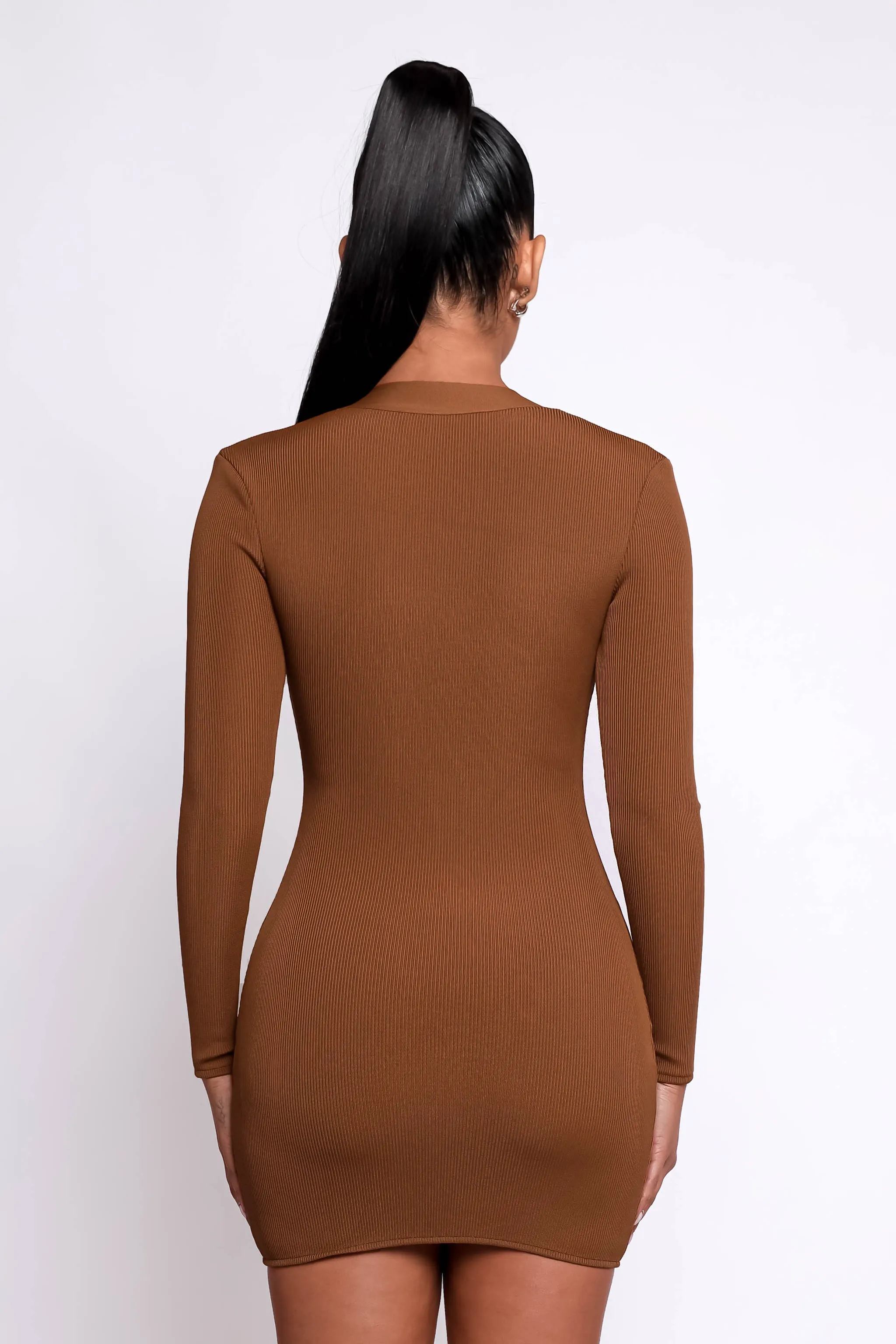 Molly Bandage Mini Dress - Brown sold by My outfit online product image thumbnail 3