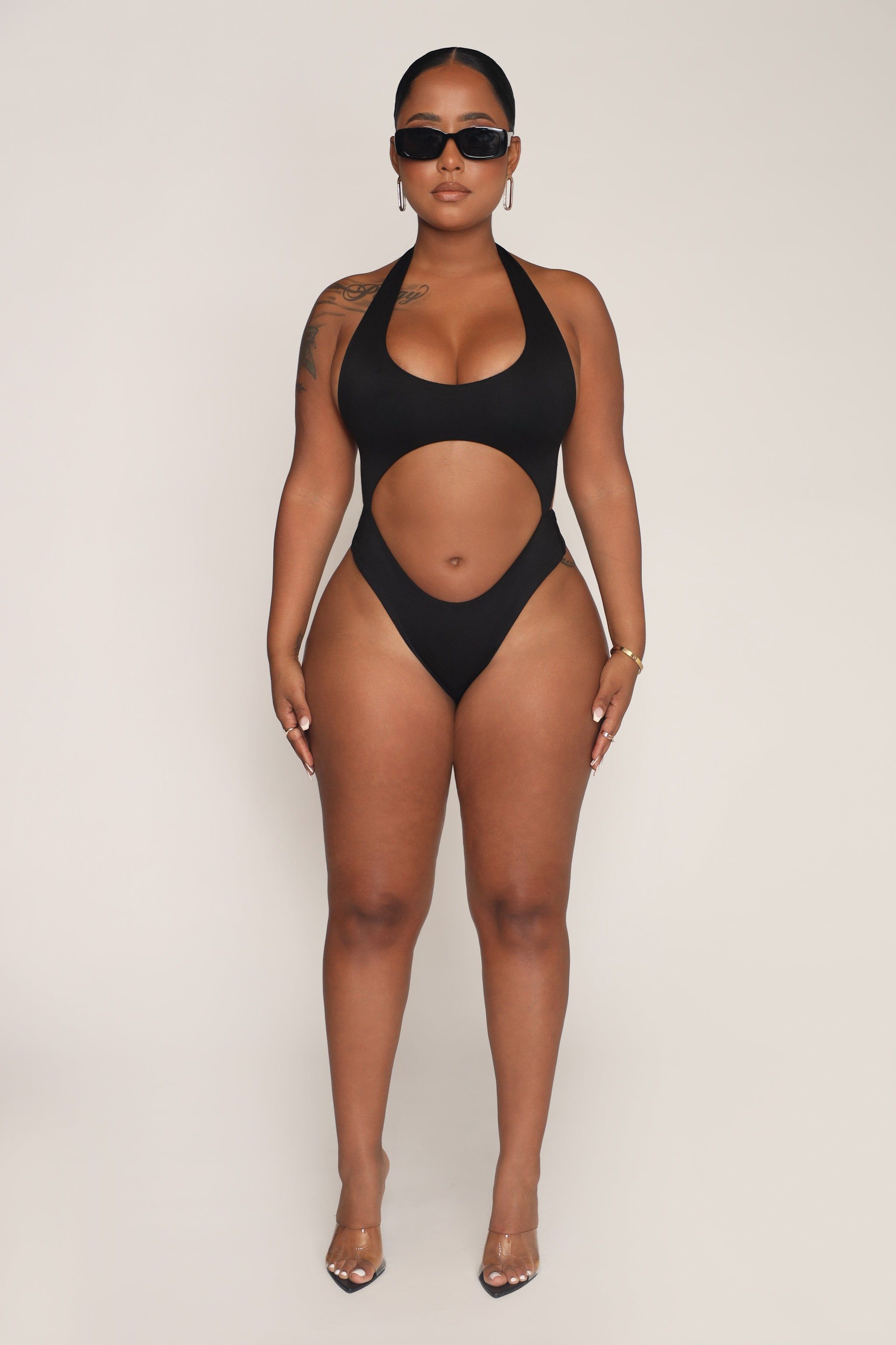 Stella Halter Bodysuit - Black sold by My outfit online product image thumbnail 2