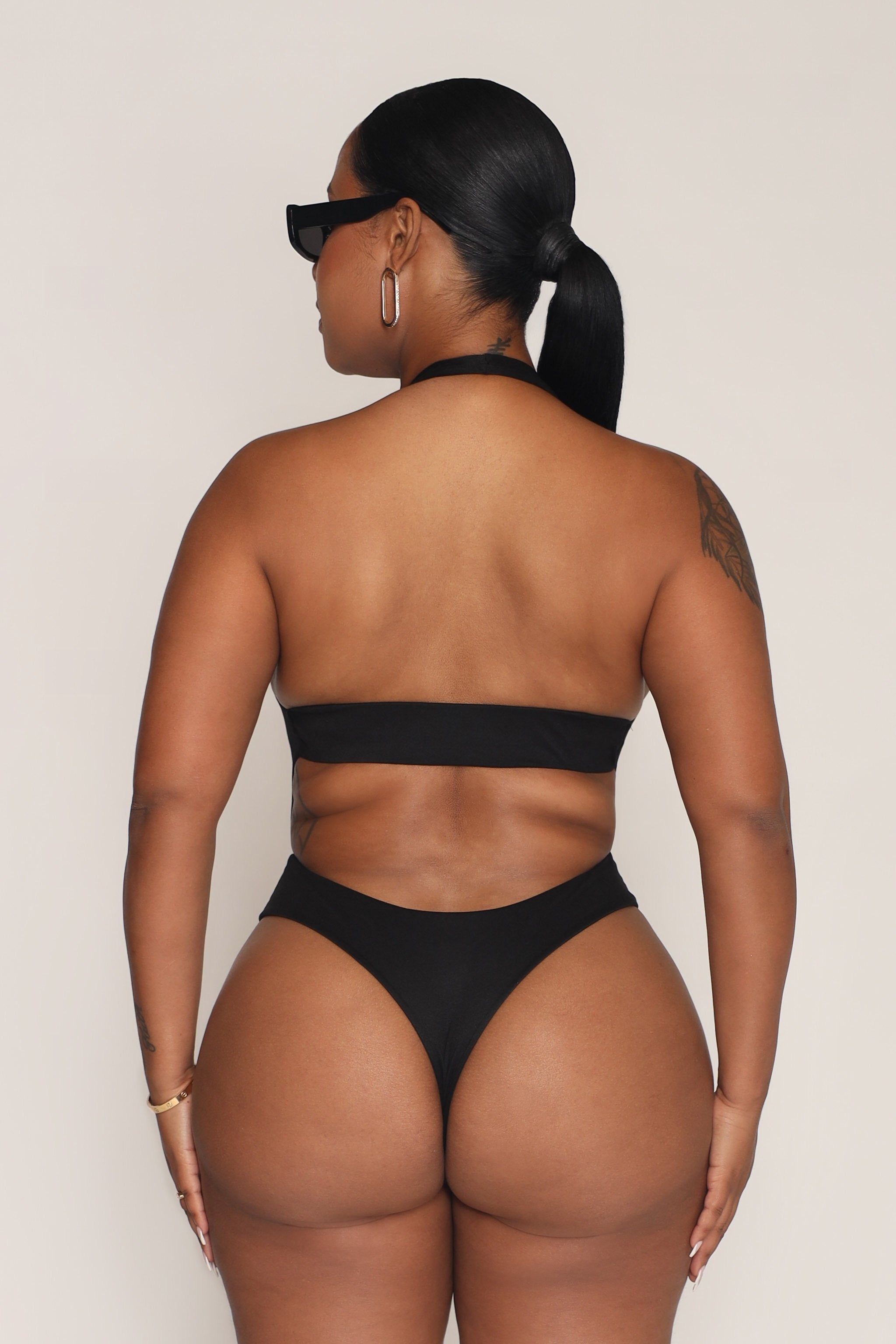 Stella Halter Bodysuit - Black sold by My outfit online product image thumbnail 3