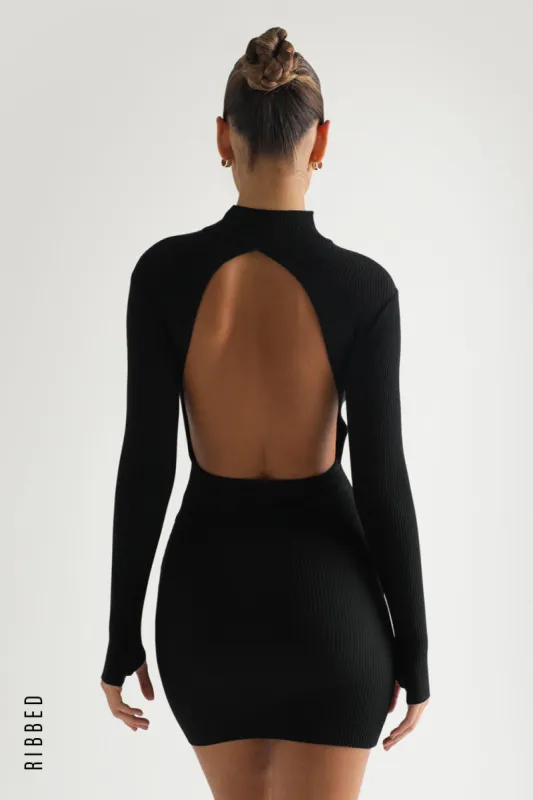 Kendall Ribbed Mini Dress - Black sold by My outfit online