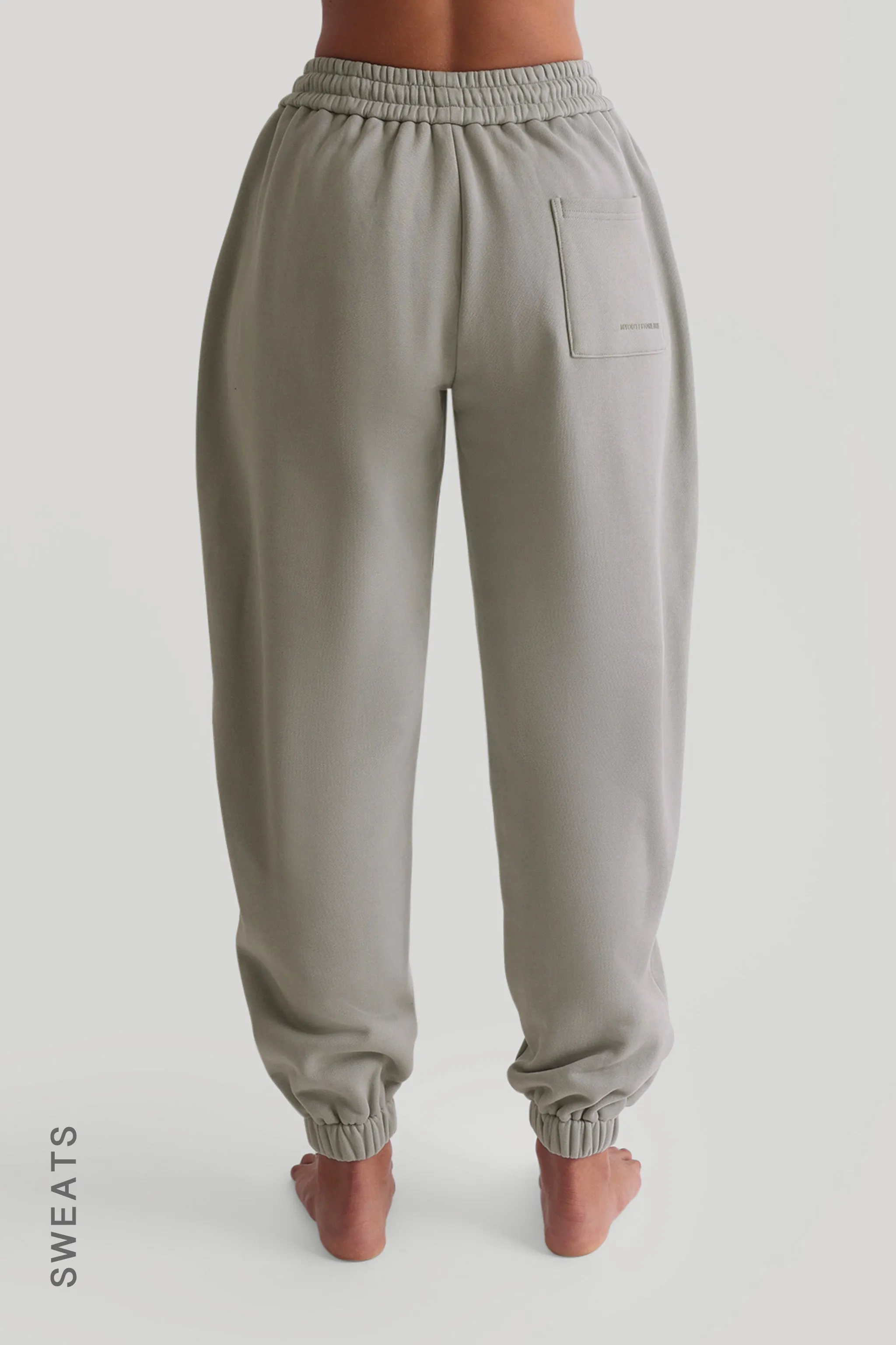 Baggy Fit Structured Sweatpants - Sage sold by My outfit online product image thumbnail 2