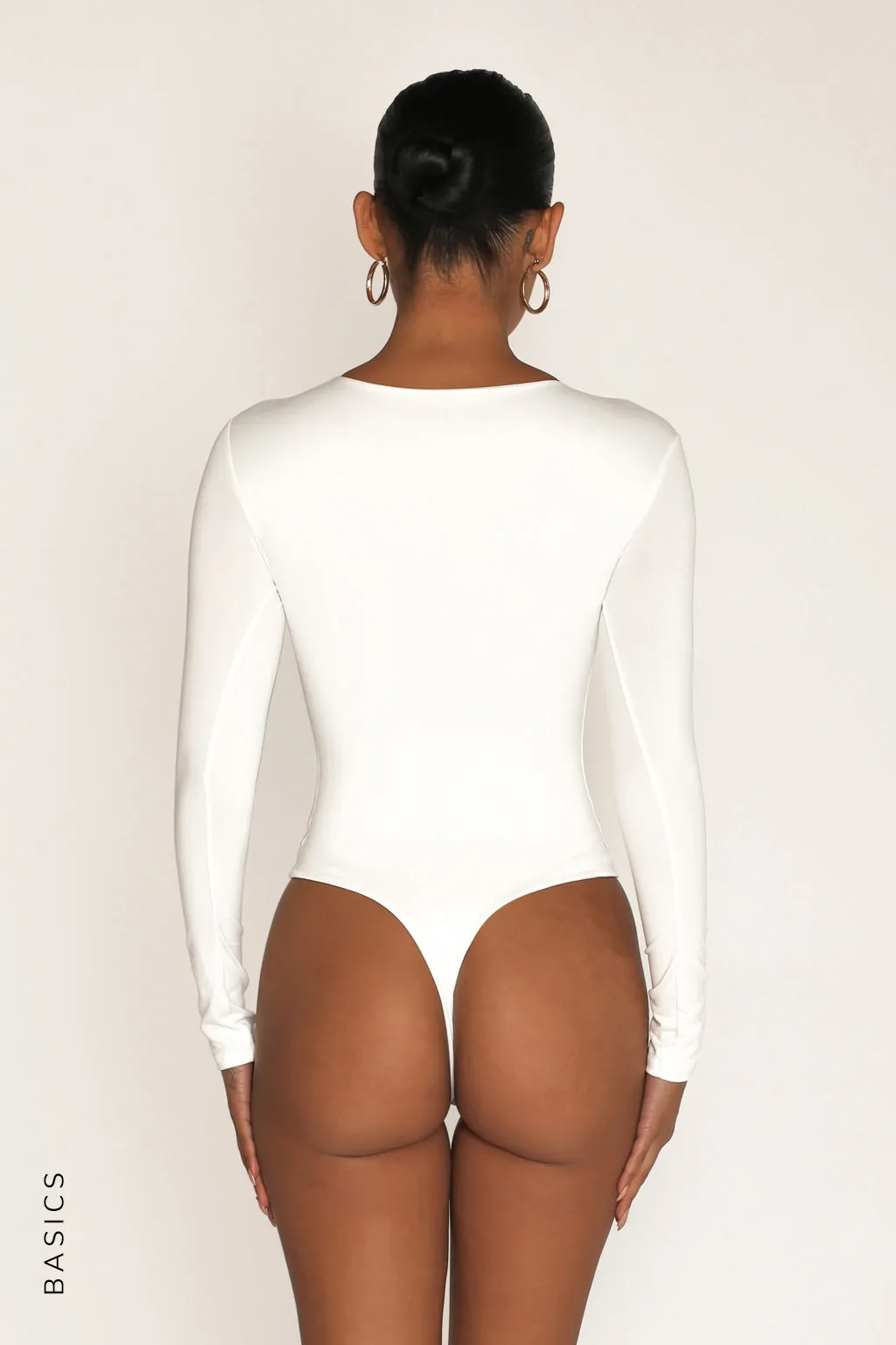 Mist Long Sleeve Bodysuit - White sold by My outfit online product image thumbnail 3