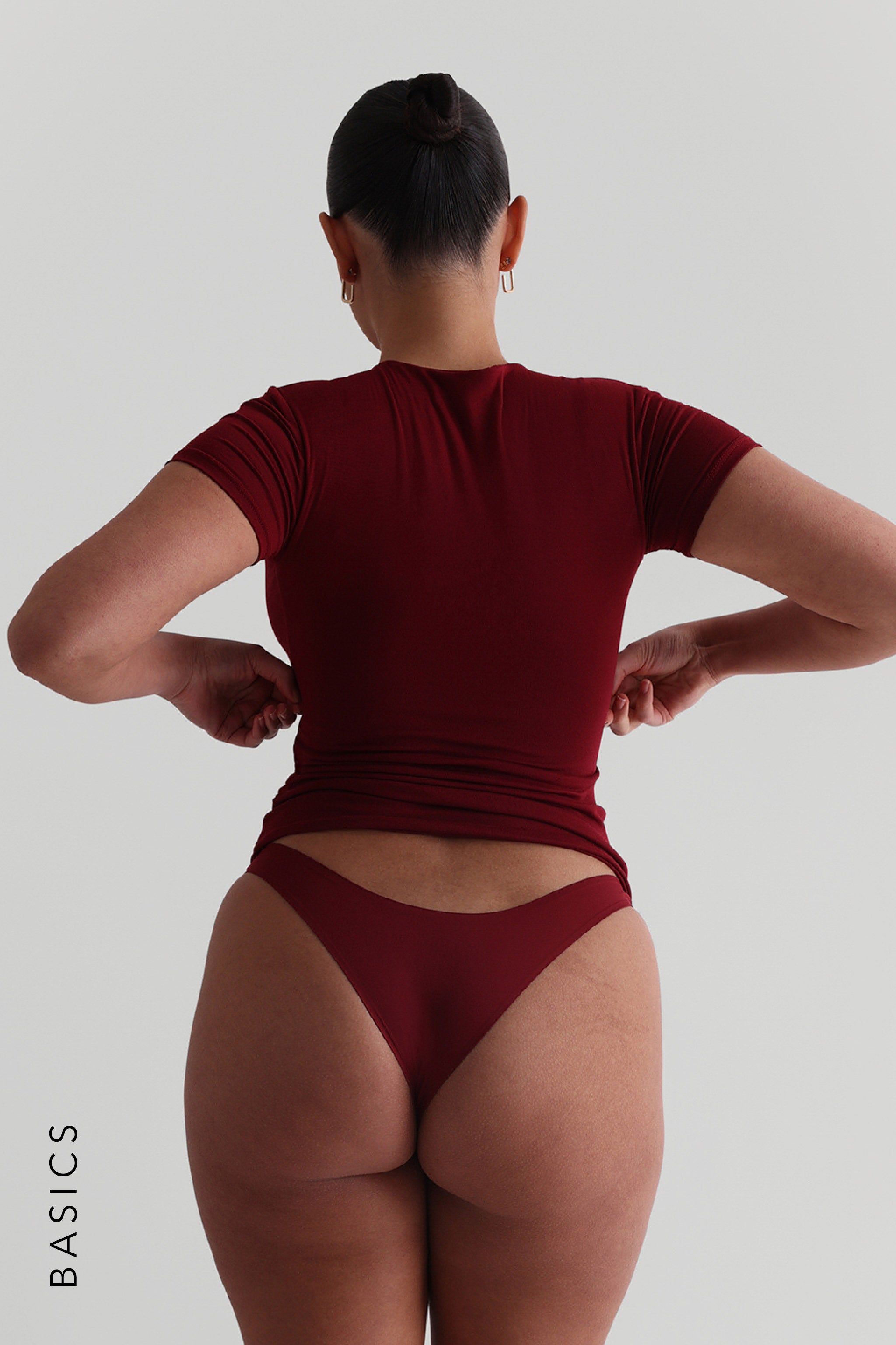 Mist Short Sleeve T-Shirt - Wine sold by My outfit online product image thumbnail 2