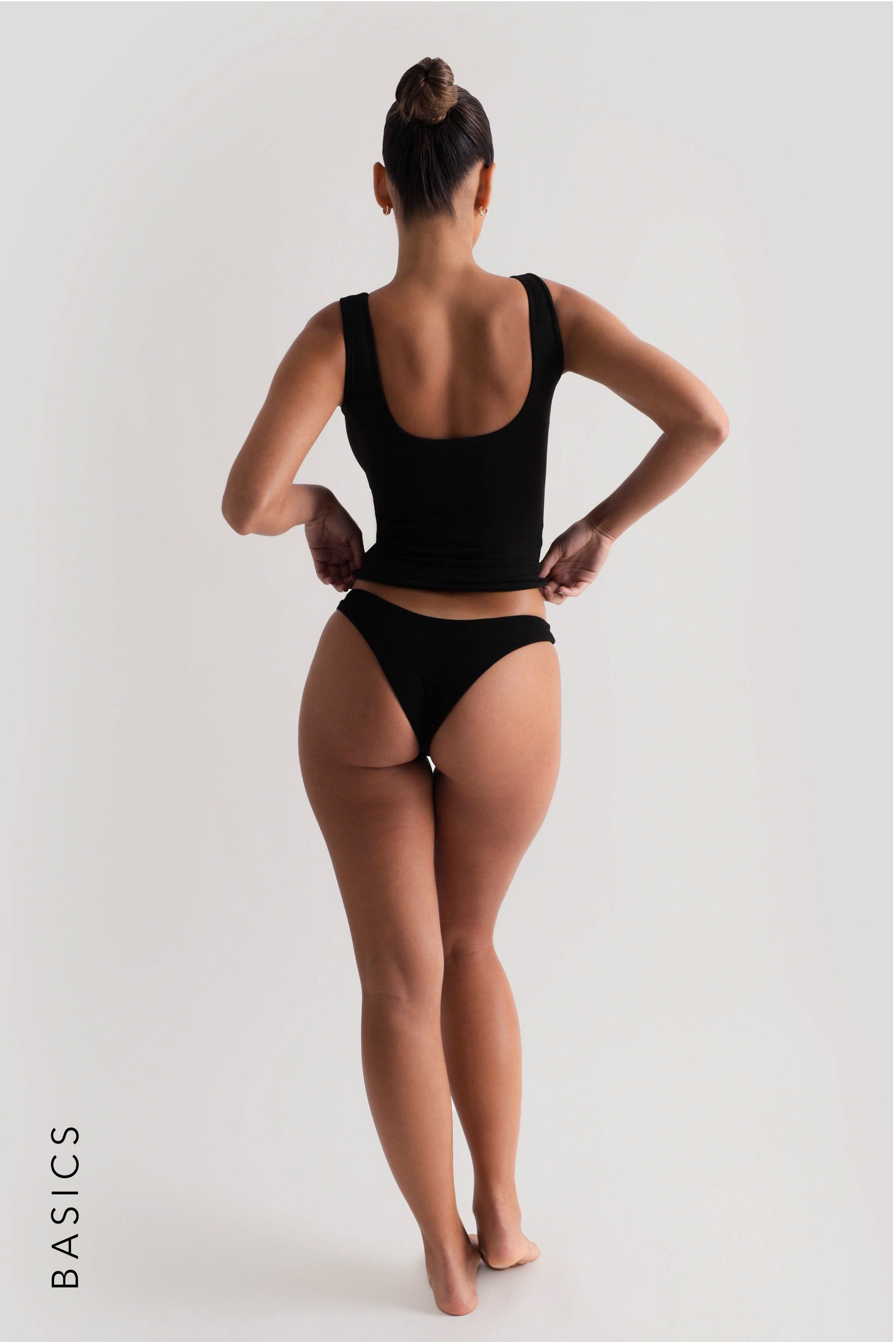 Scoop Neck Tank Top - Black sold by My outfit online product image thumbnail 4