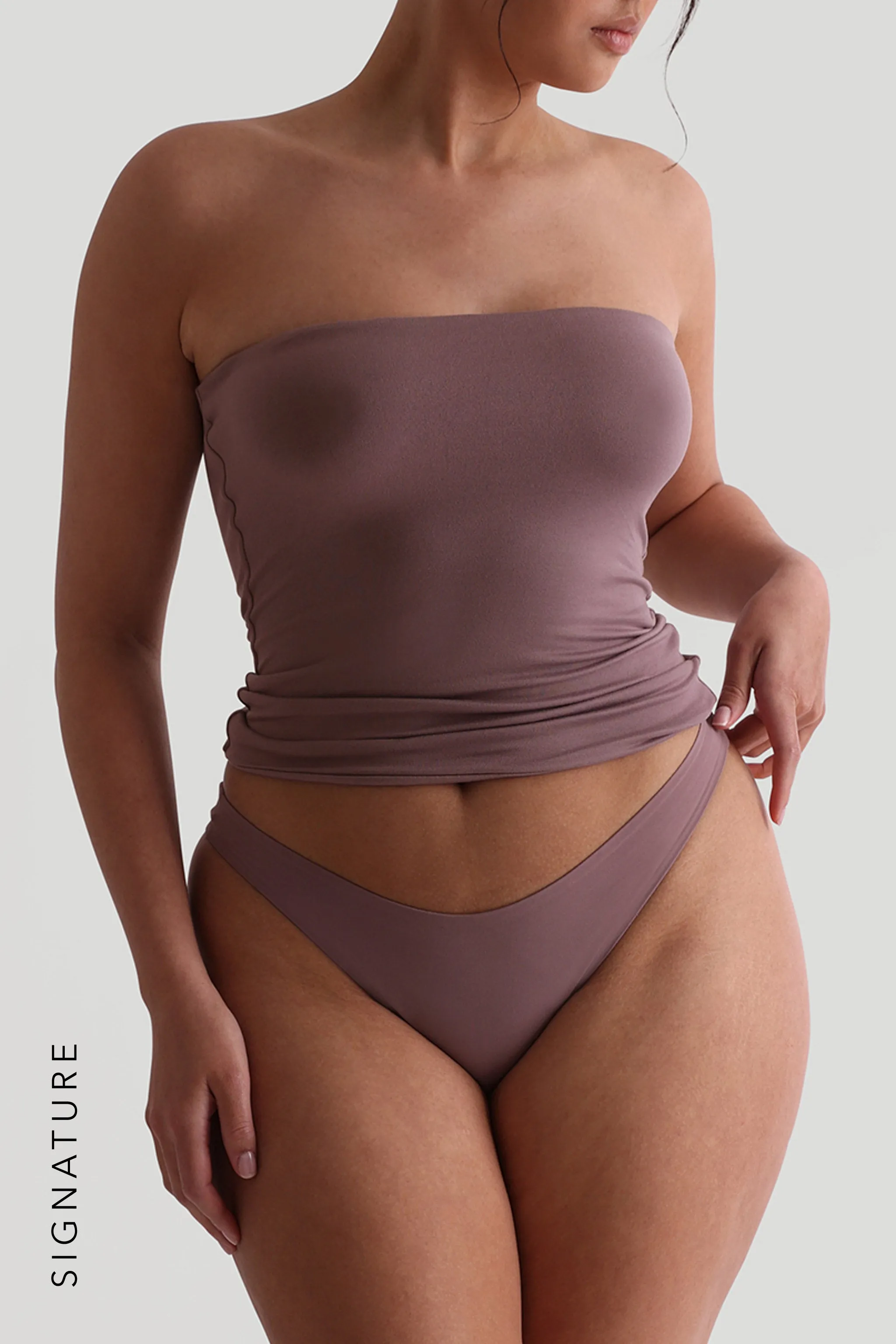 Classic Full-Length Tube Top - Vintage Purple sold by My outfit online product image thumbnail 3