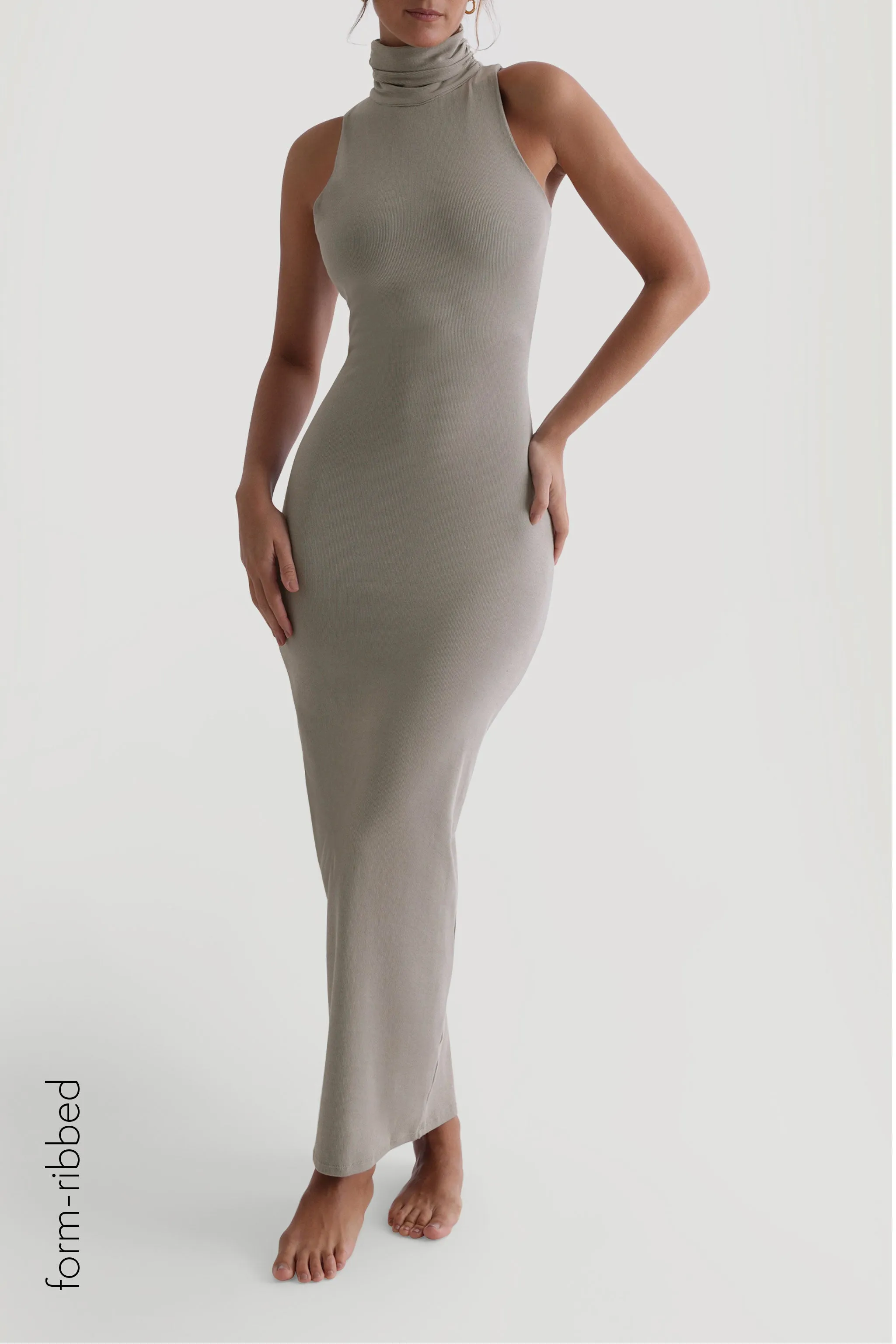 SLEEVELESS TURTLENECK MAXI DRESS - QuietSage sold by My outfit online