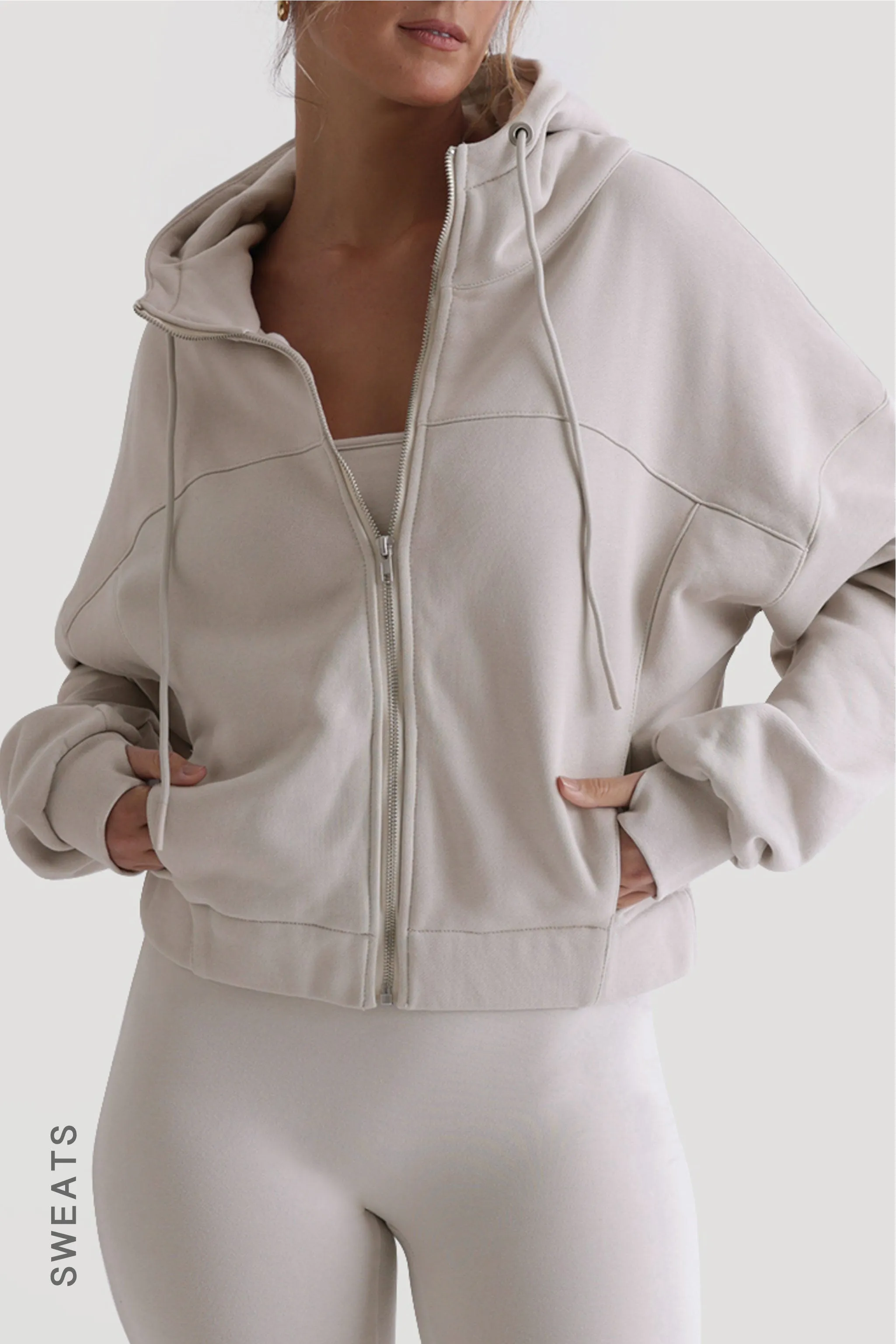 The Structured Bomber Jacket - Light Oat sold by My outfit online