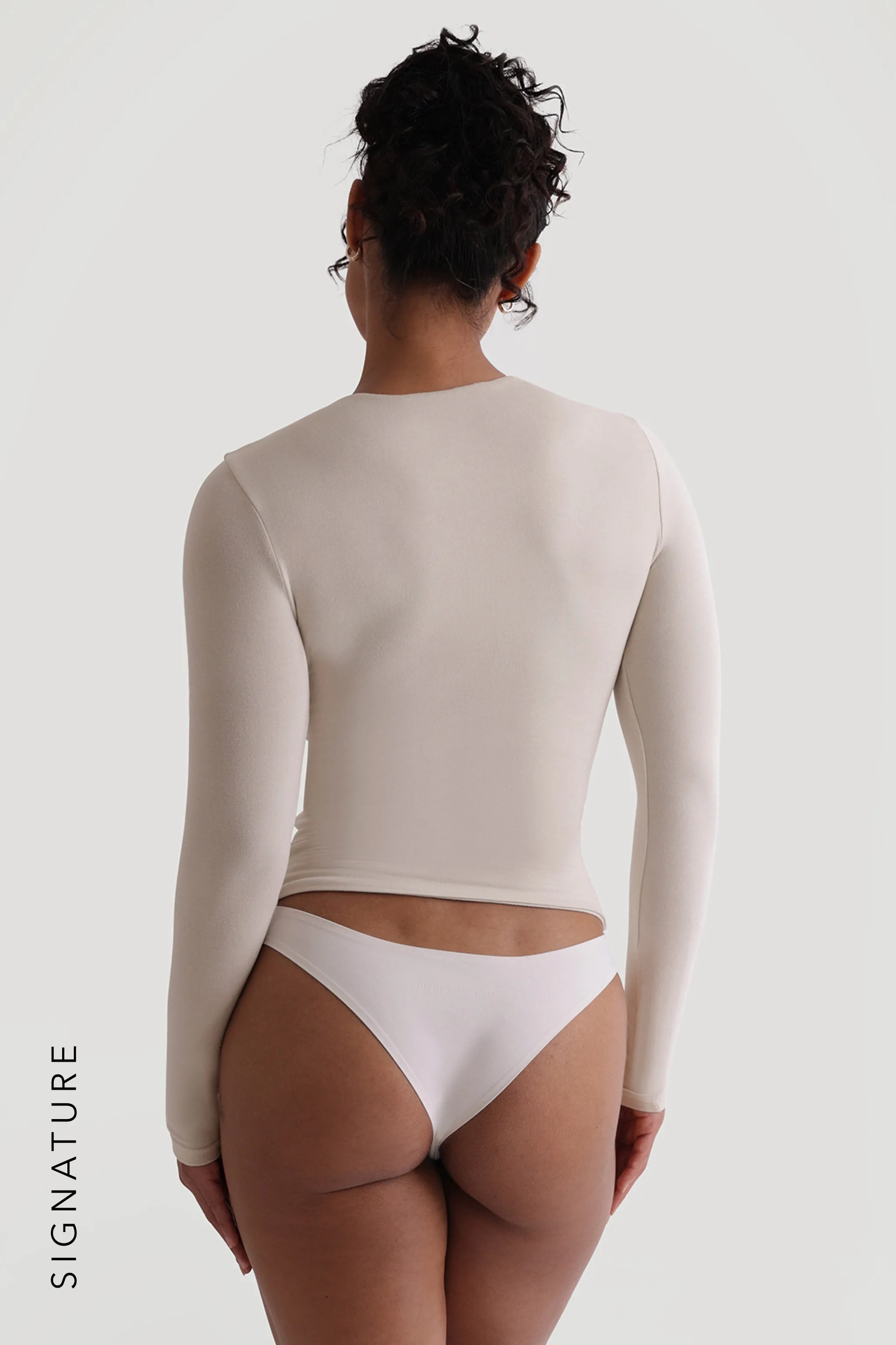 Mist Long Sleeve T-Shirt - Light Oat sold by My outfit online product image thumbnail 2