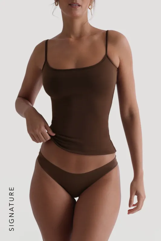 Prime Cami Tank Top - Cocoa sold by My outfit online