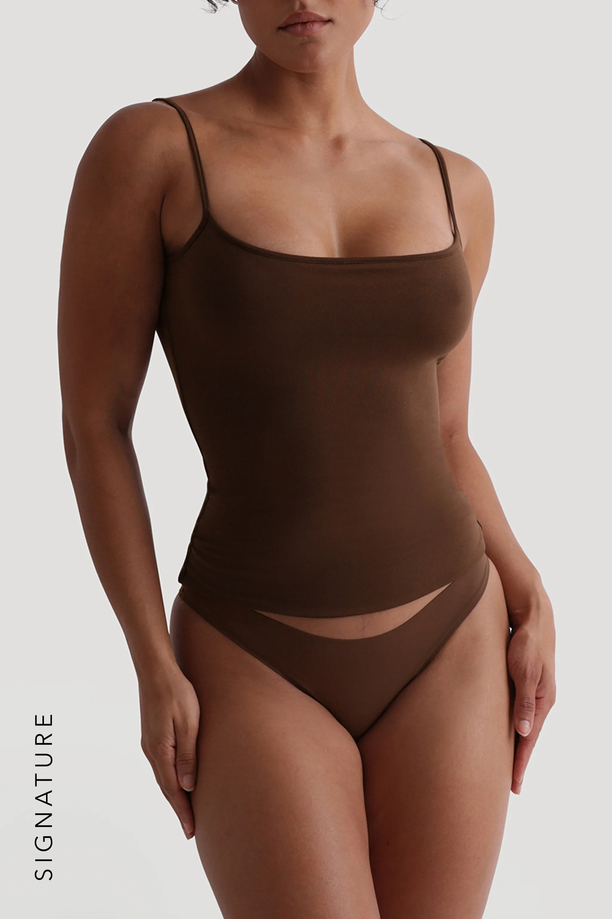 Prime Cami Tank Top - Cocoa sold by My outfit online product image thumbnail 3