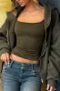 The Structured Bomber Jacket - Deep Olive sold by My outfit online