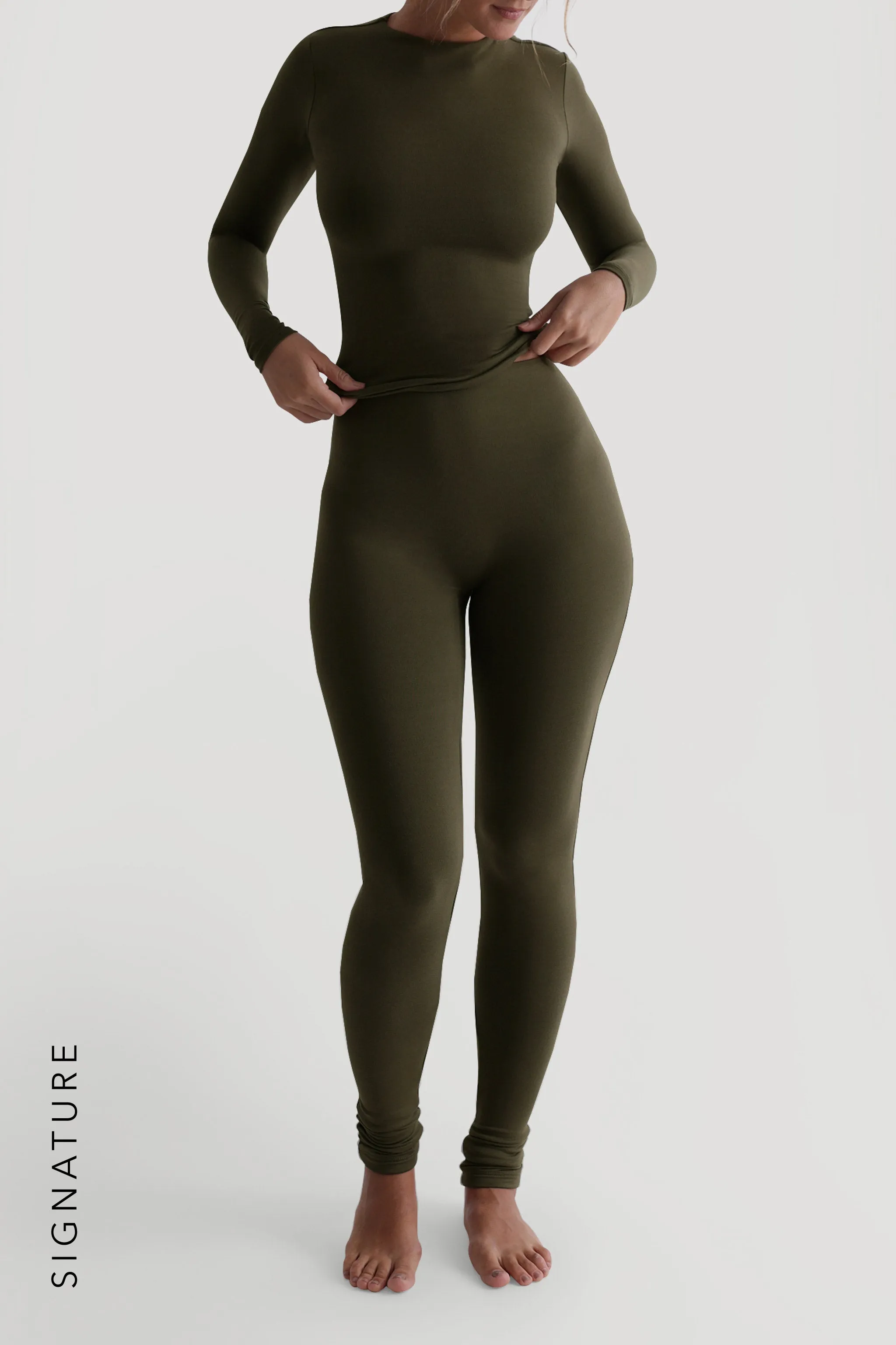 Pro-Technical Leggings - Deep Olive sold by My outfit online product image thumbnail 3