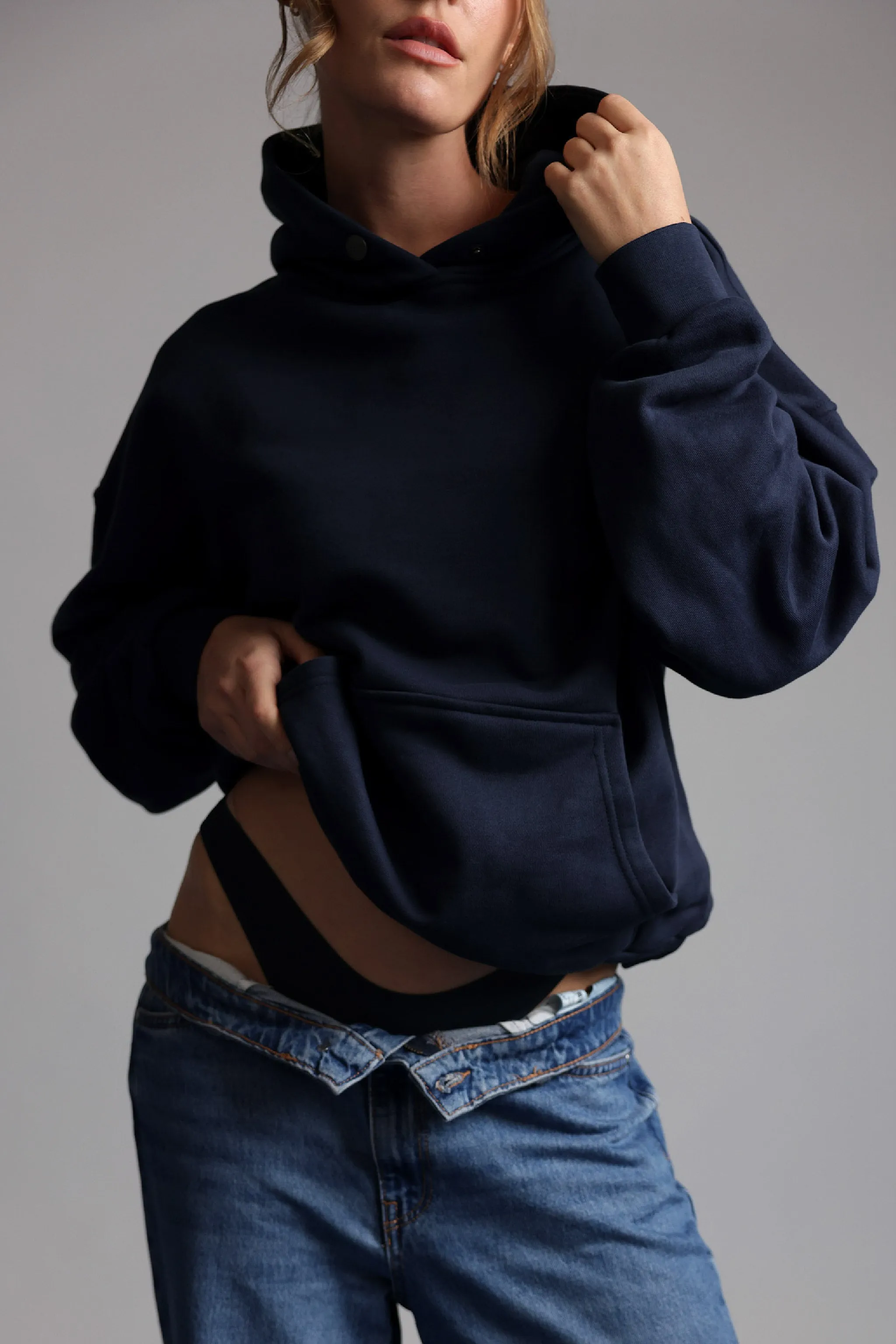 Boyfriend Hoodie - Navy sold by My outfit online