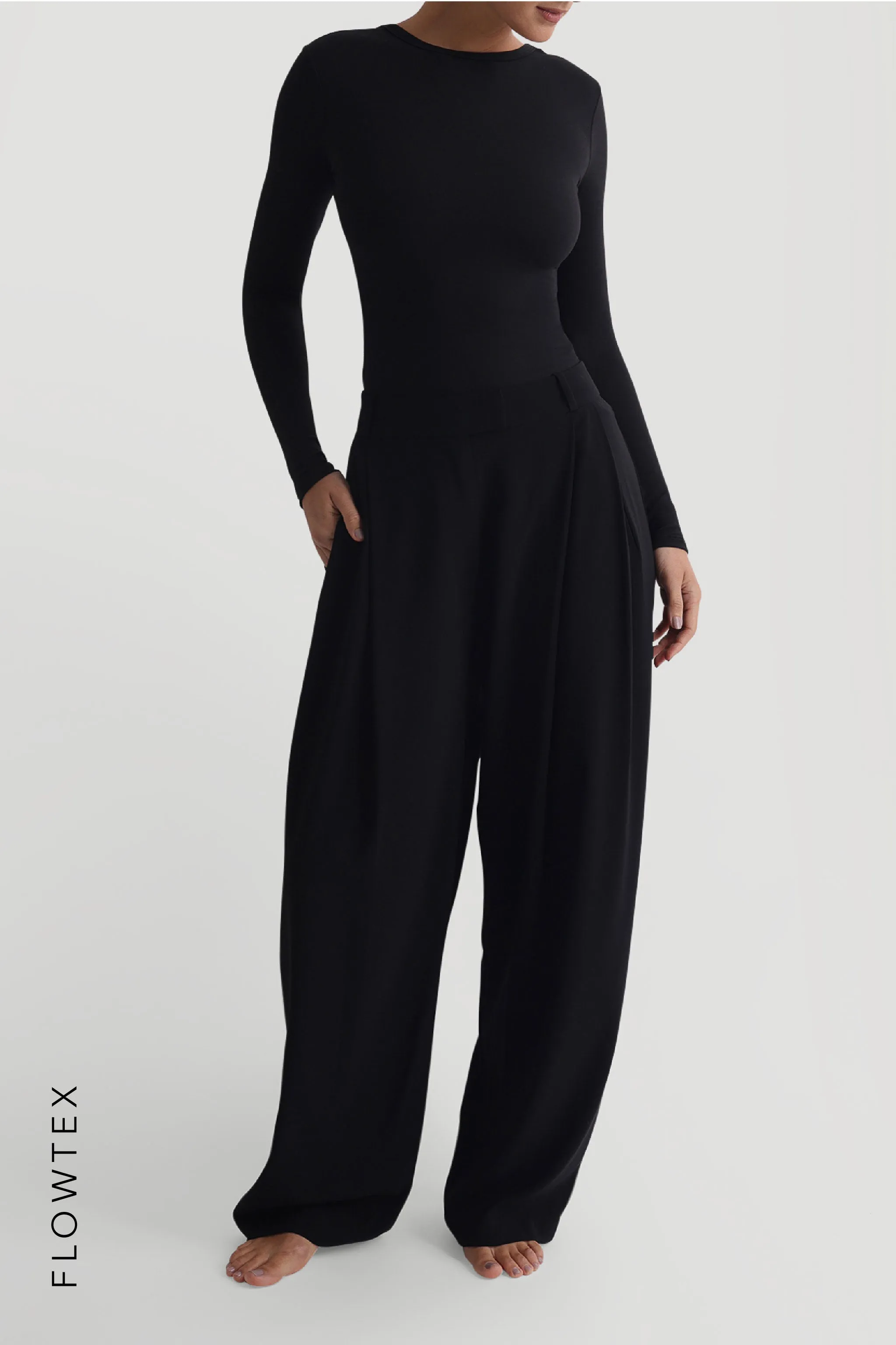 The Ivy Wide-Leg Trousers - Black sold by My outfit online