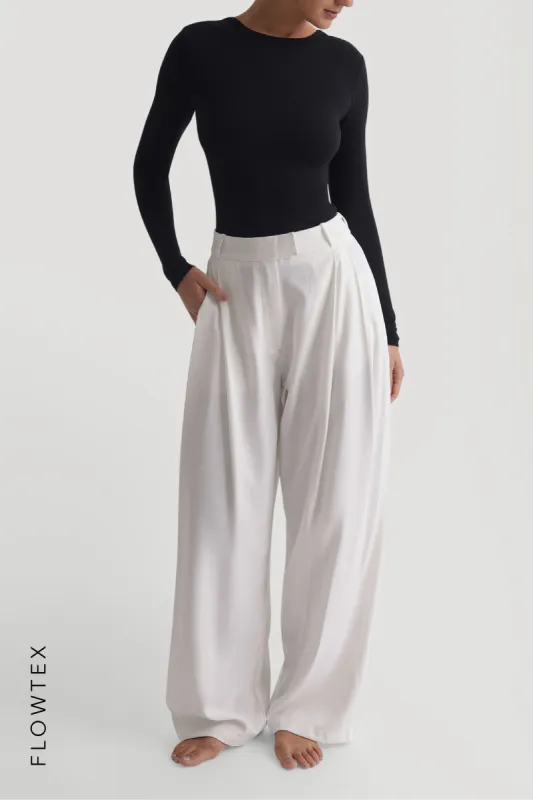 The Ivy Wide-Leg Trousers - White sold by My outfit online