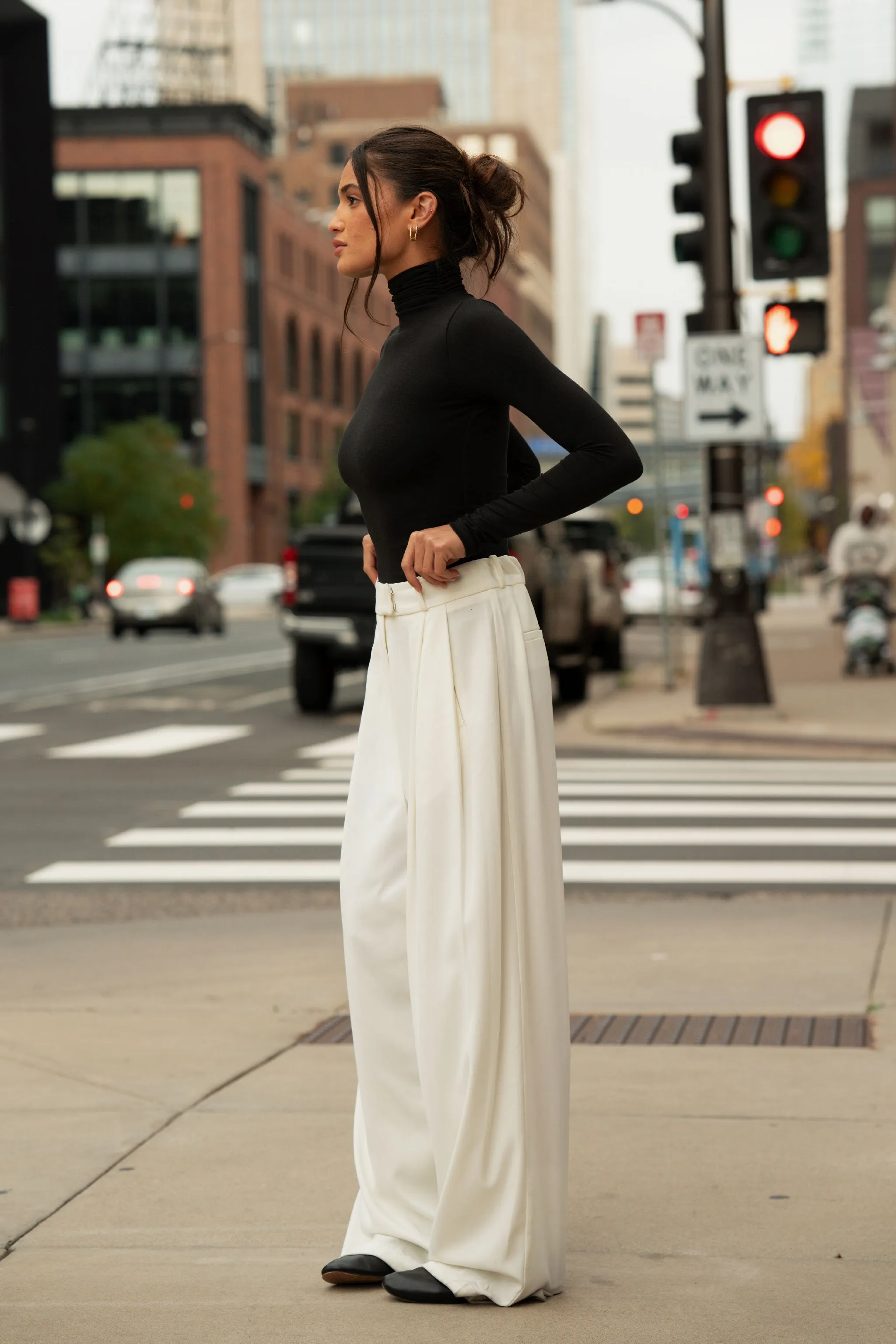 The Ivy Wide-Leg Trousers - White sold by My outfit online product image thumbnail 2