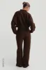 Oversized Bomber Fit Jacket - Cocoa sold by My outfit online