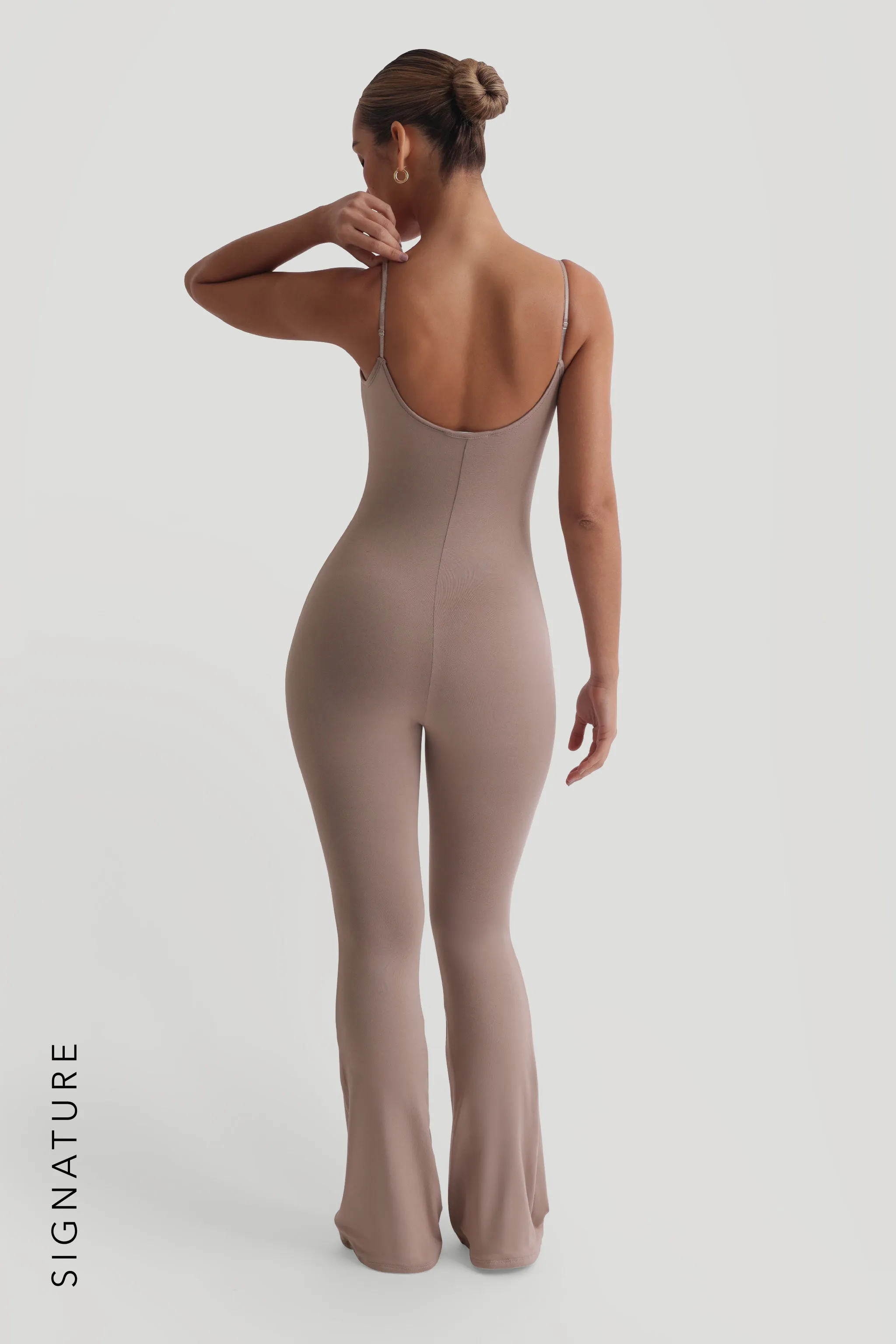 Prime Cami Flared Jumpsuit - Warm Mocha sold by My outfit online product image thumbnail 2