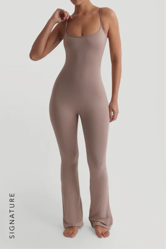 Prime Cami Flared Jumpsuit - Warm Mocha sold by My outfit online