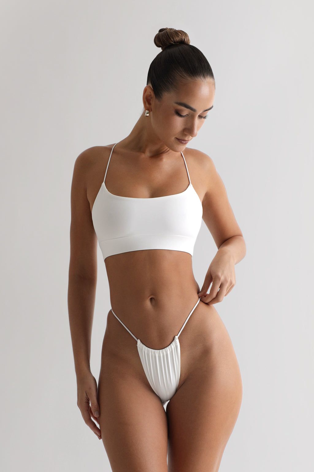 Prime Tan Bikini Thong - White sold by My outfit online product image thumbnail 3