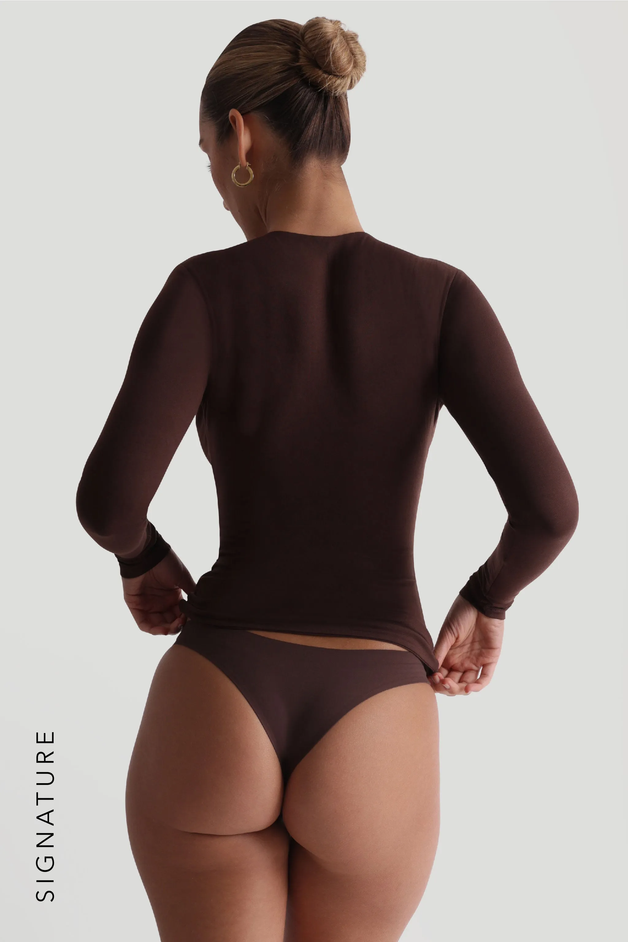 Mist Long Sleeve T-Shirt - Chocolate sold by My outfit online product image thumbnail 2