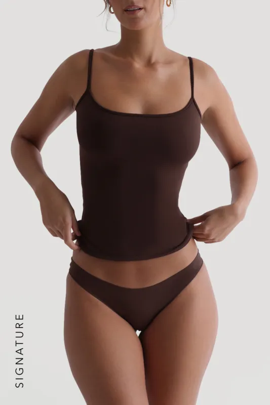 Prime Cami Tank Top - Chocolate sold by My outfit online