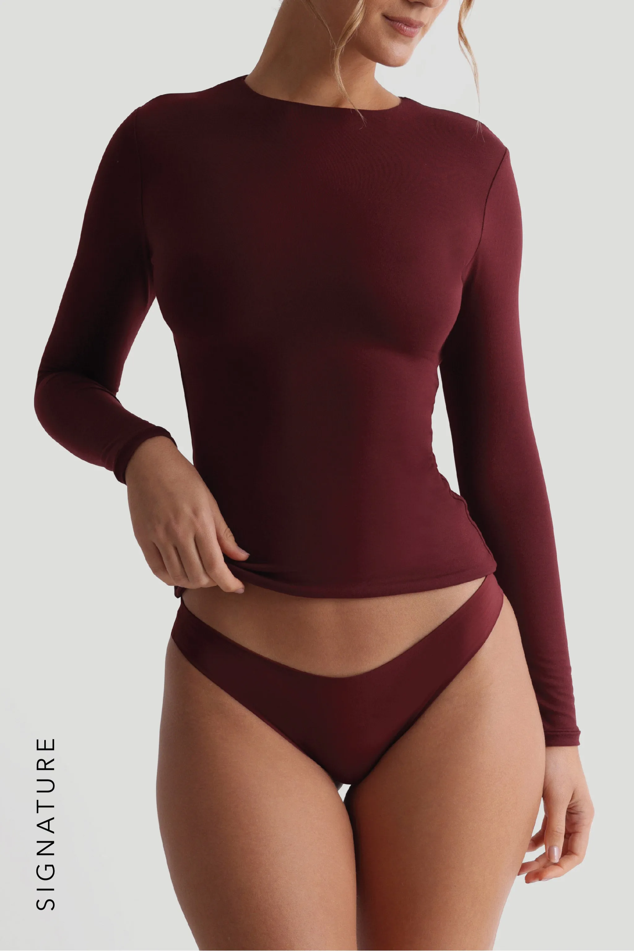Mist Long Sleeve T-Shirt - Plum sold by My outfit online product image thumbnail 2