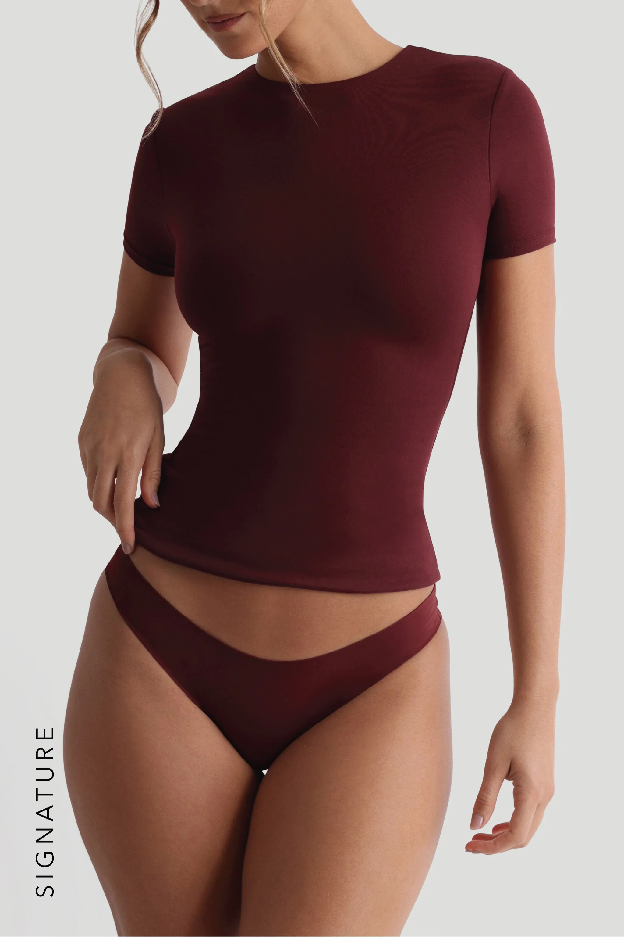 Mist Short Sleeve T-Shirt - Plum sold by My outfit online