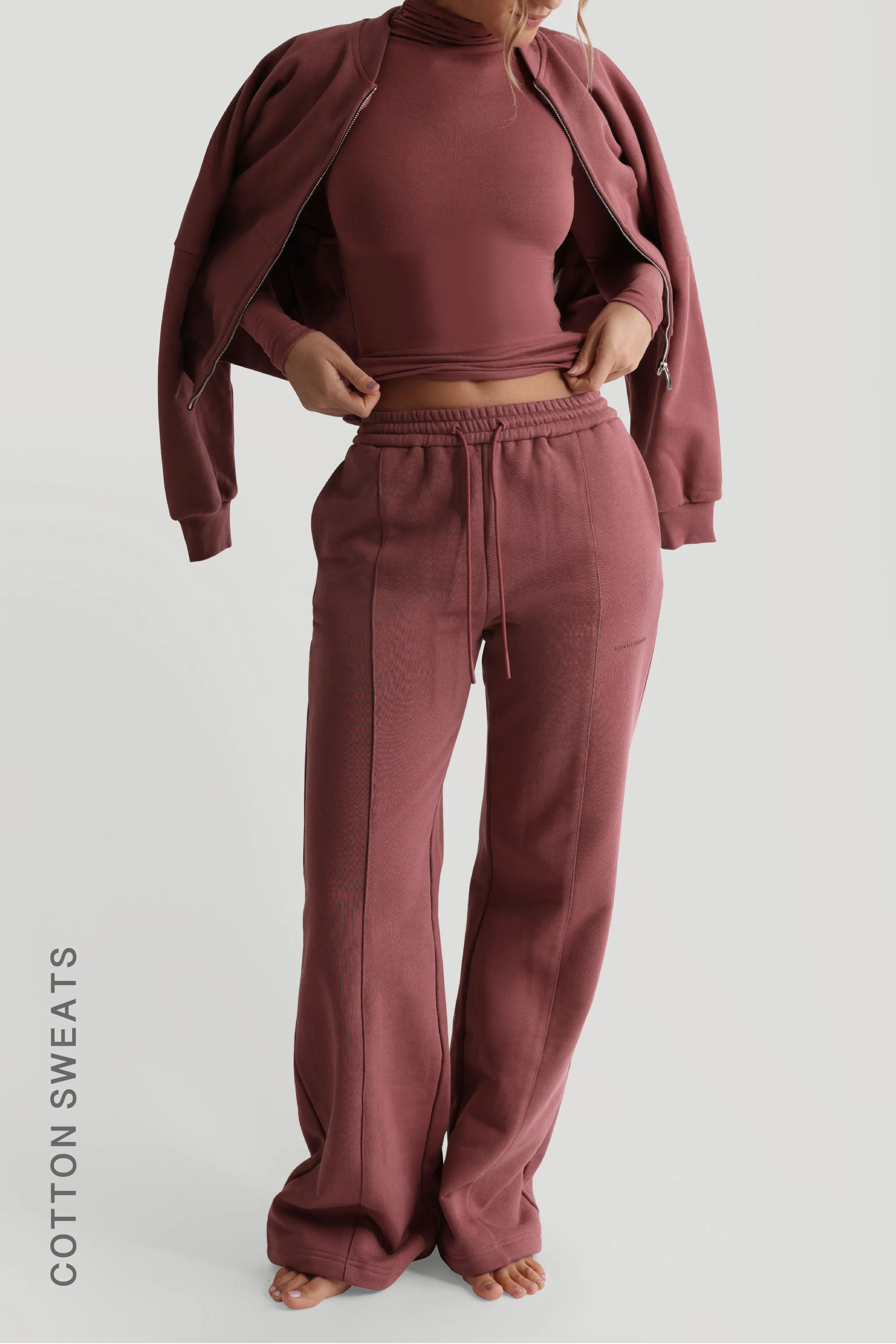 Oversized Bomber Fit Jacket - Vintage Berry sold by My outfit online product image thumbnail 3