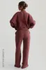 Oversized Bomber Fit Jacket - Vintage Berry sold by My outfit online