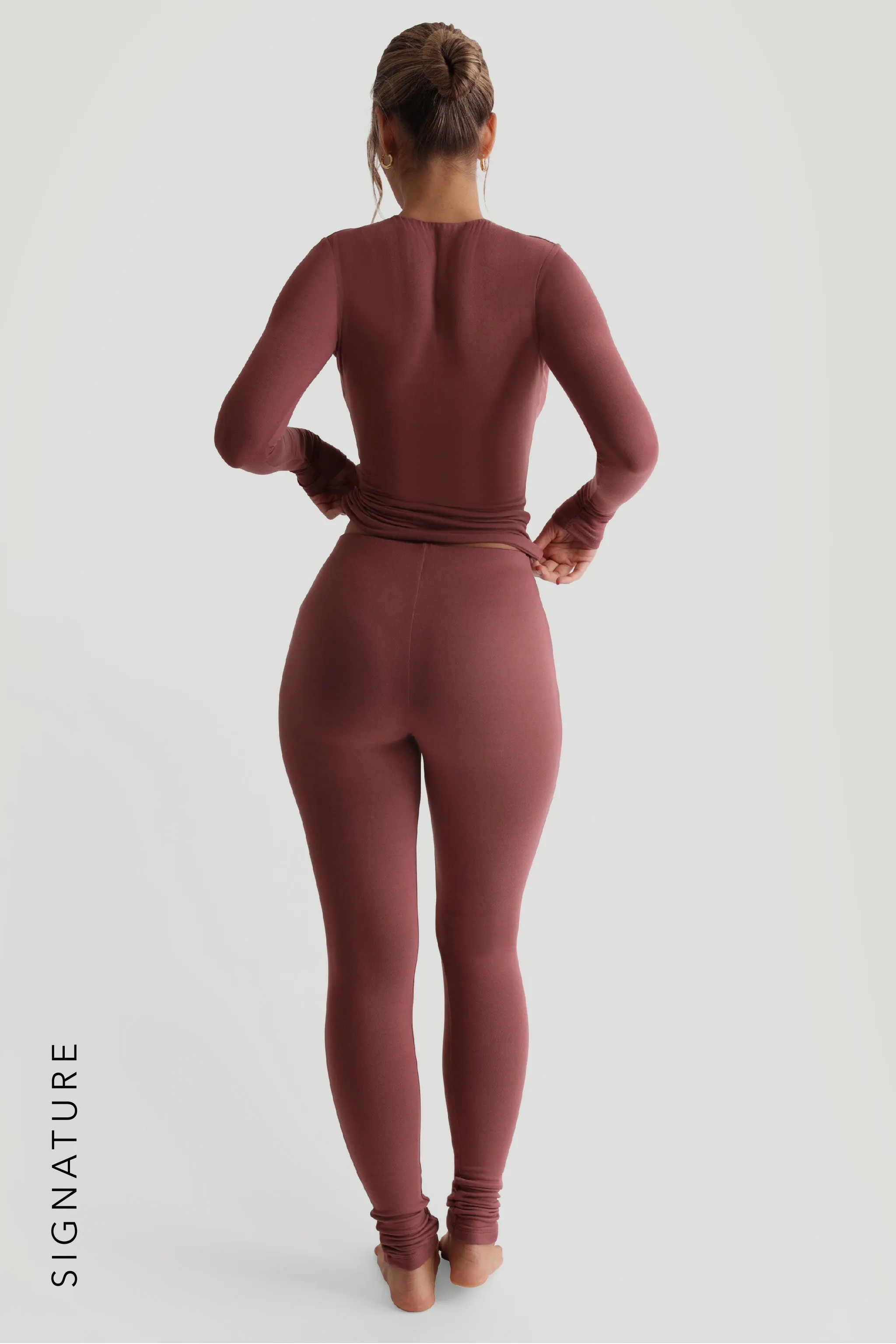 Mist Long Sleeve T-Shirt - Vintage Berry sold by My outfit online product image thumbnail 4