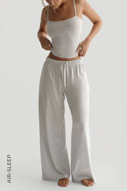 Air-Sleep Straight Leg Pants - Light Heather Gray sold by My outfit online
