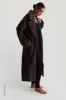 Sherpa Oversized Trench Coat - Charcoal sold by My outfit online