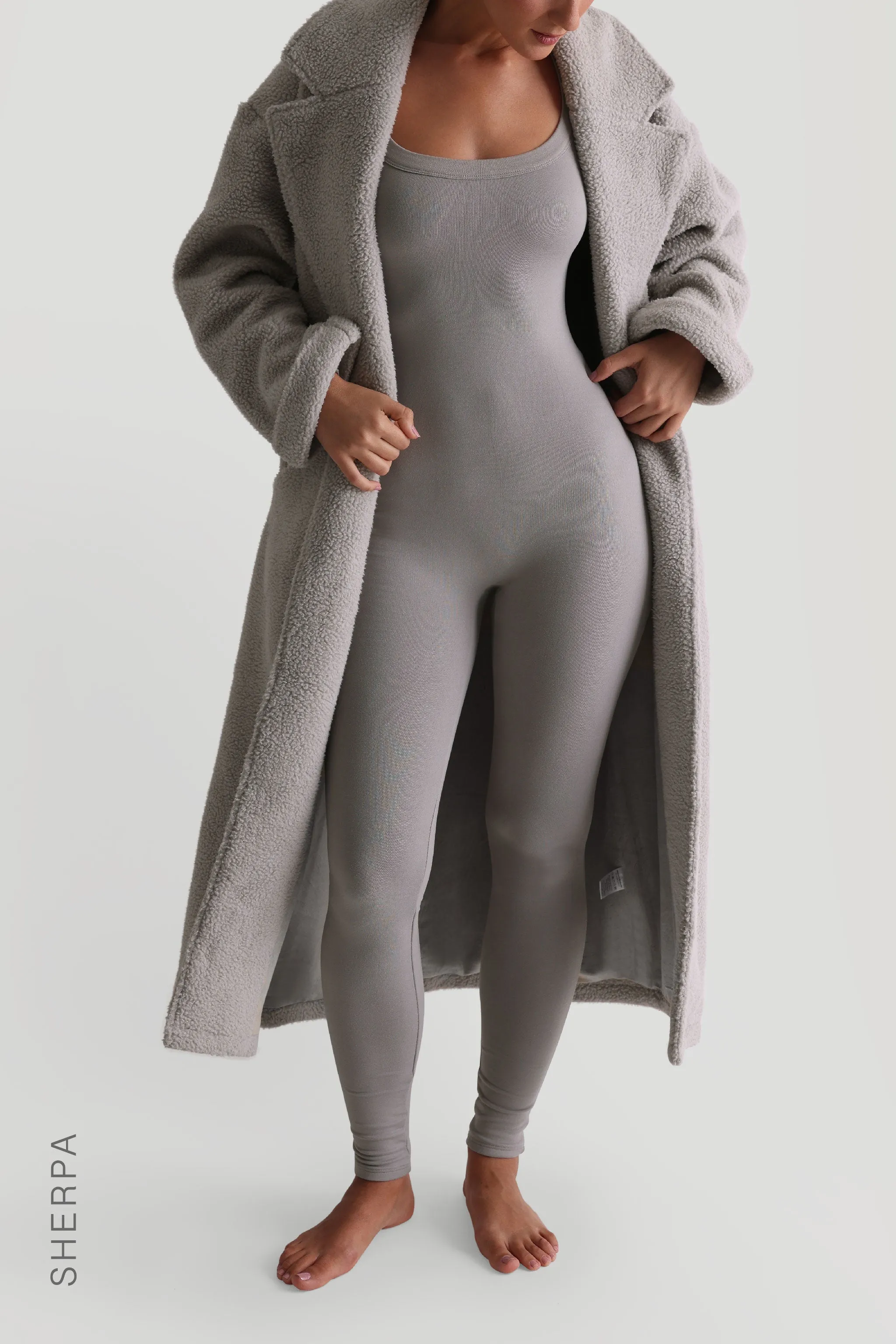 Sherpa Oversized Trench Coat - Moon sold by My outfit online product image thumbnail 2