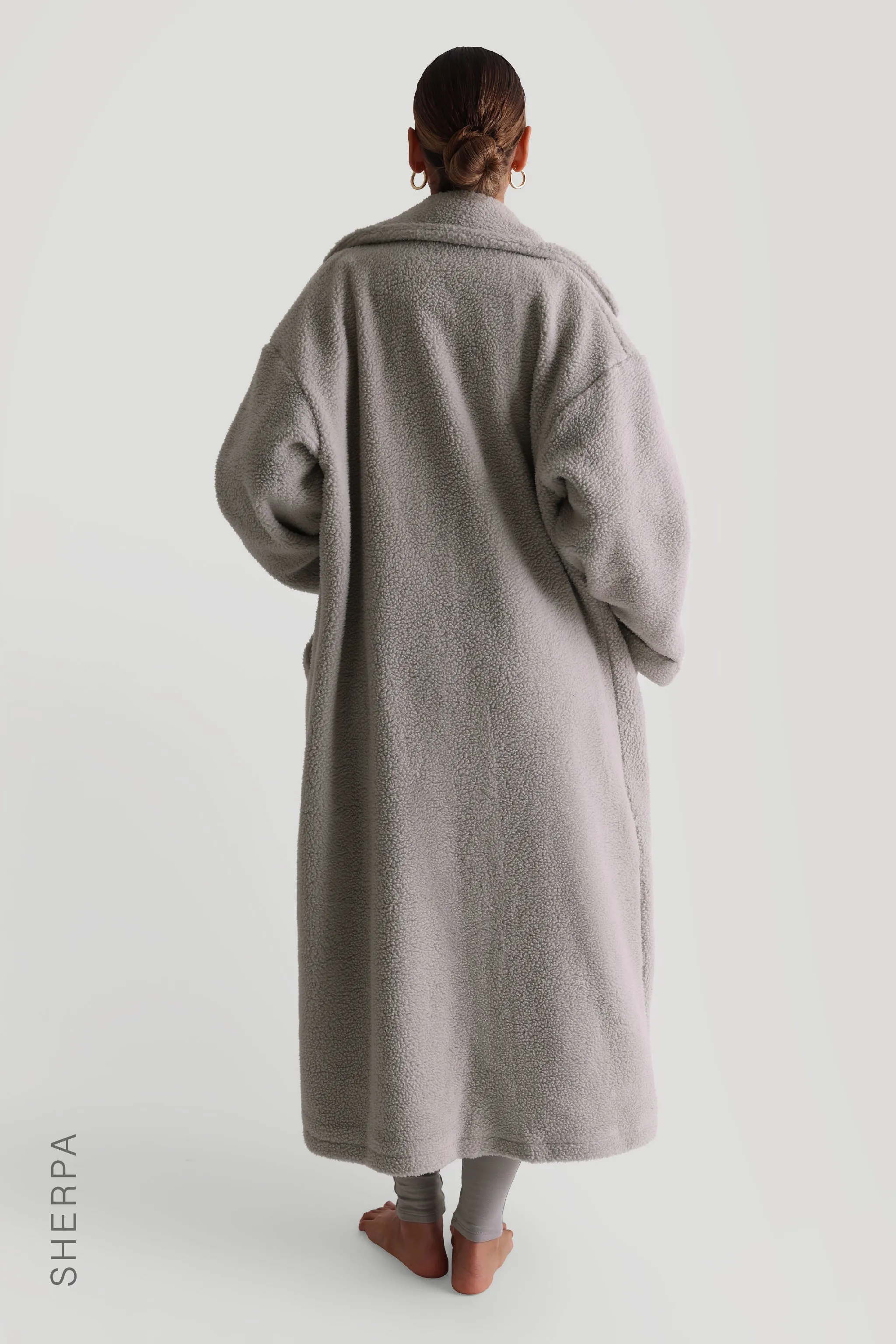 Sherpa Oversized Trench Coat - Moon sold by My outfit online product image thumbnail 4