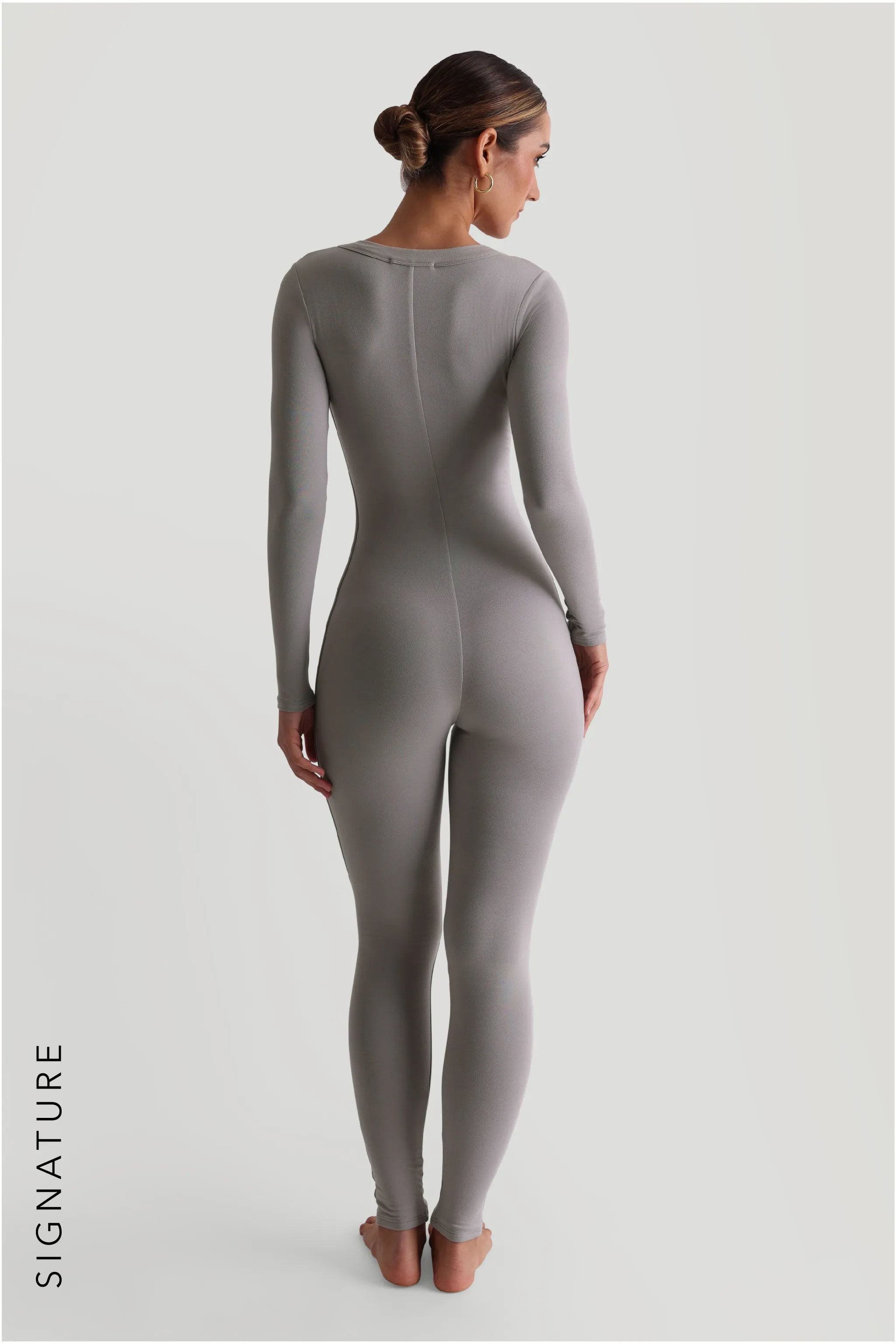 U-Shape Long Sleeve Jumpsuit - Moon sold by My outfit online product image thumbnail 2