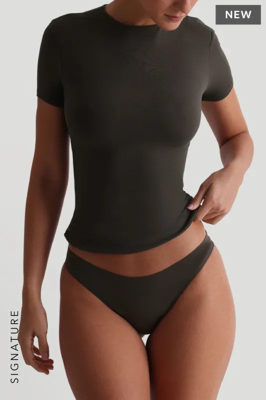 Mist Short Sleeve T-Shirt - Charcoal sold by My outfit online