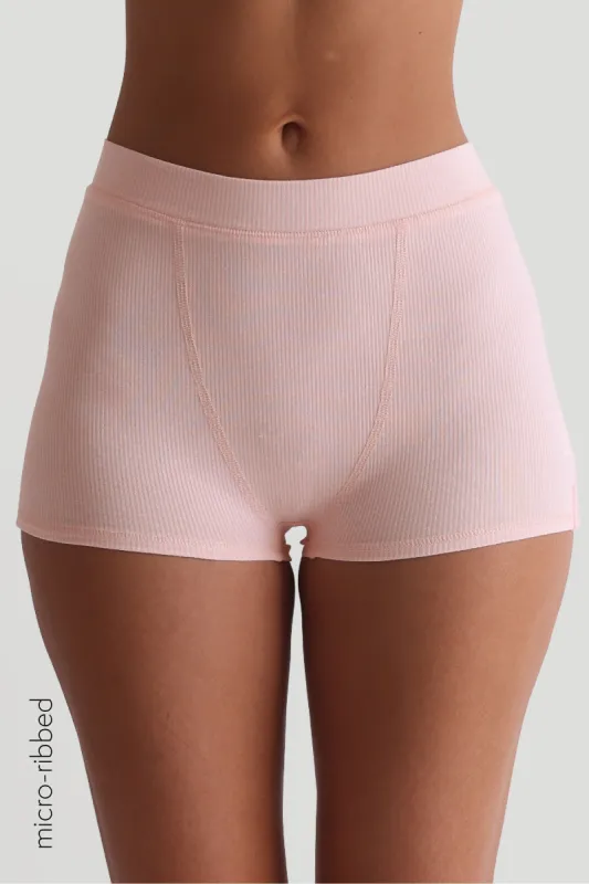 Classic Micro-Ribbed Boxer - Light Rose sold by My outfit online